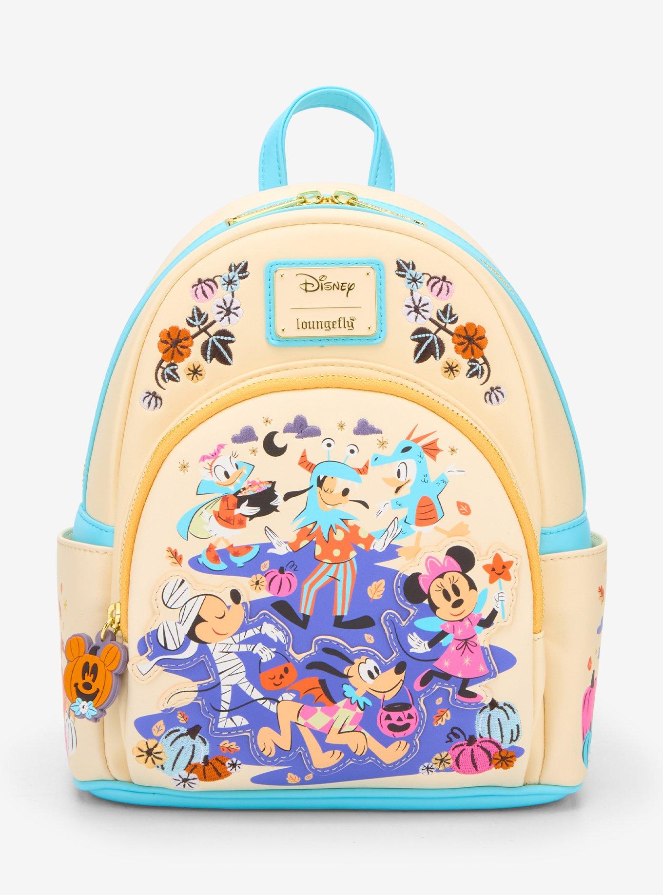 Loungefly Disney Mickey Mouse And Friends Halloween Floral Mini Backpack, , hi-res