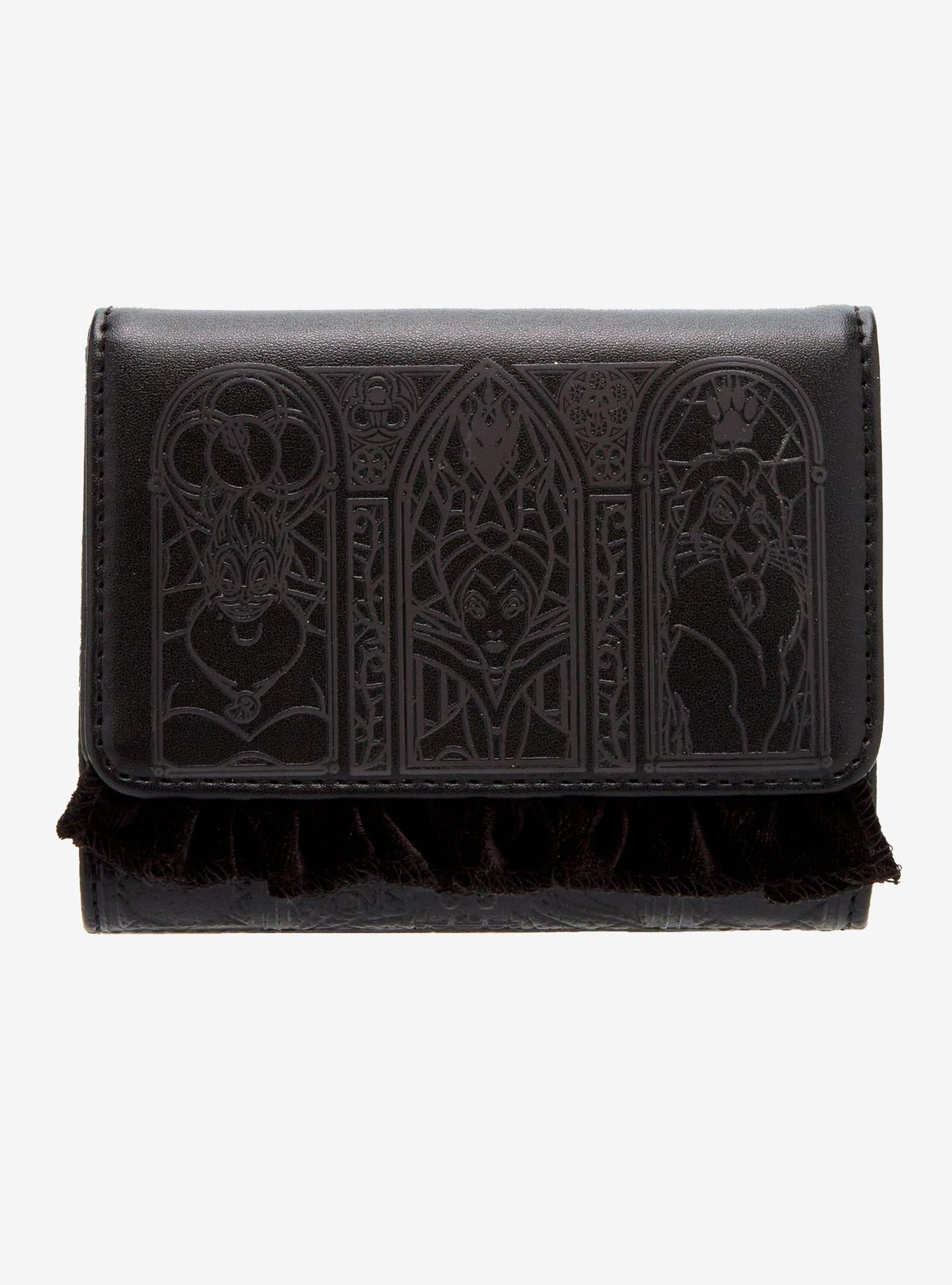 Loungefly Disney Villains Windows Velvet Ruffle Mini Wallet, , hi-res
