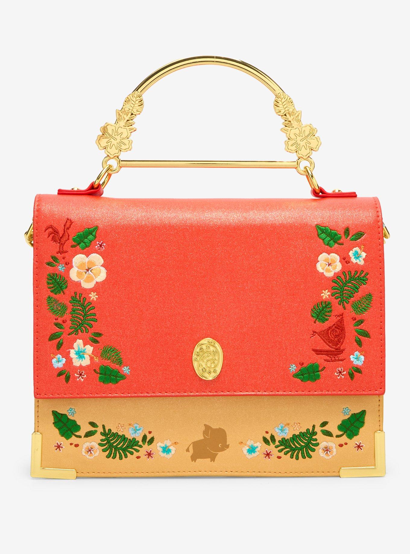 Loungefly Disney Moana Floral Handle Crossbody Bag, , hi-res