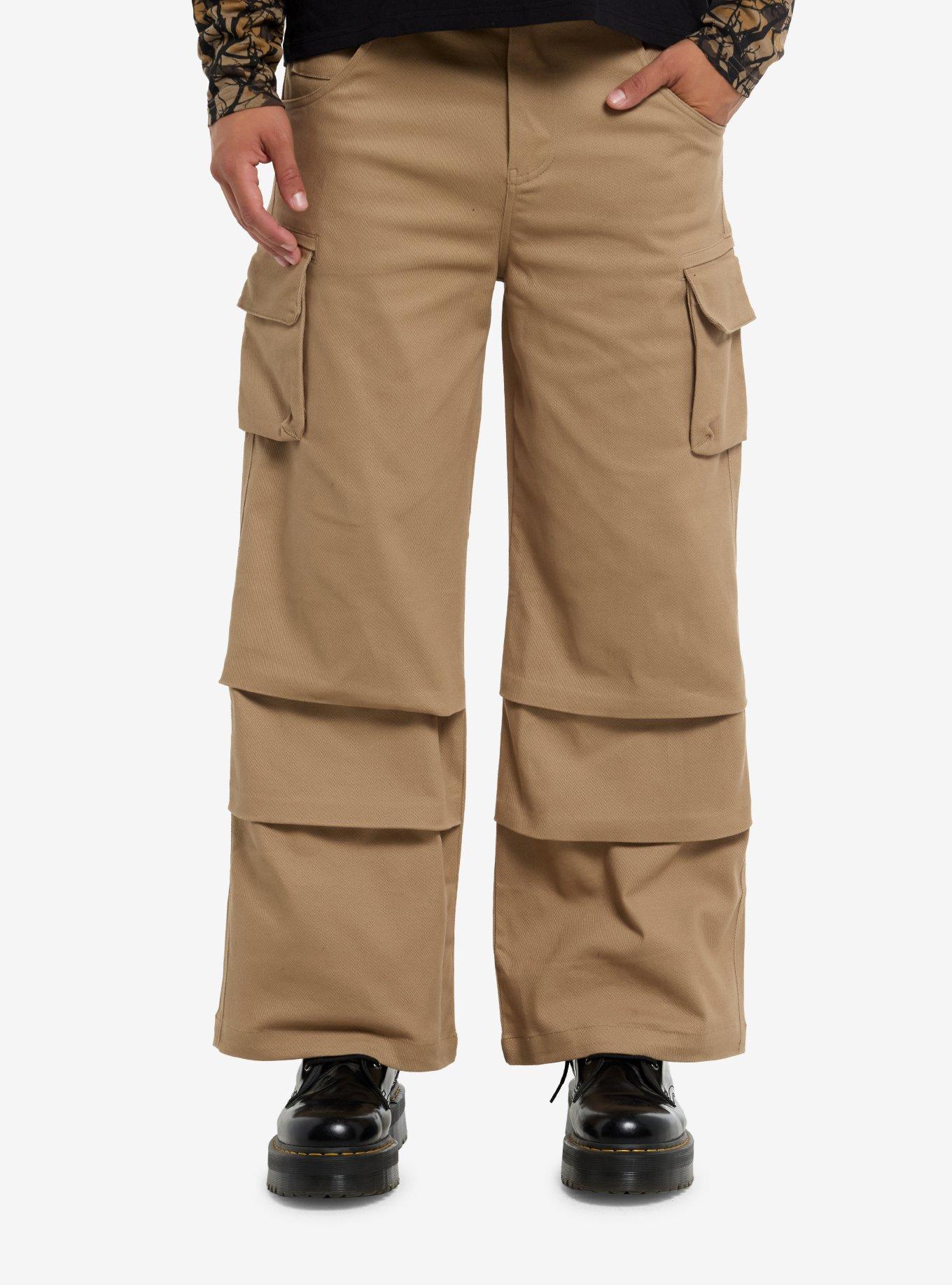 Khaki Cargo Pants, , hi-res
