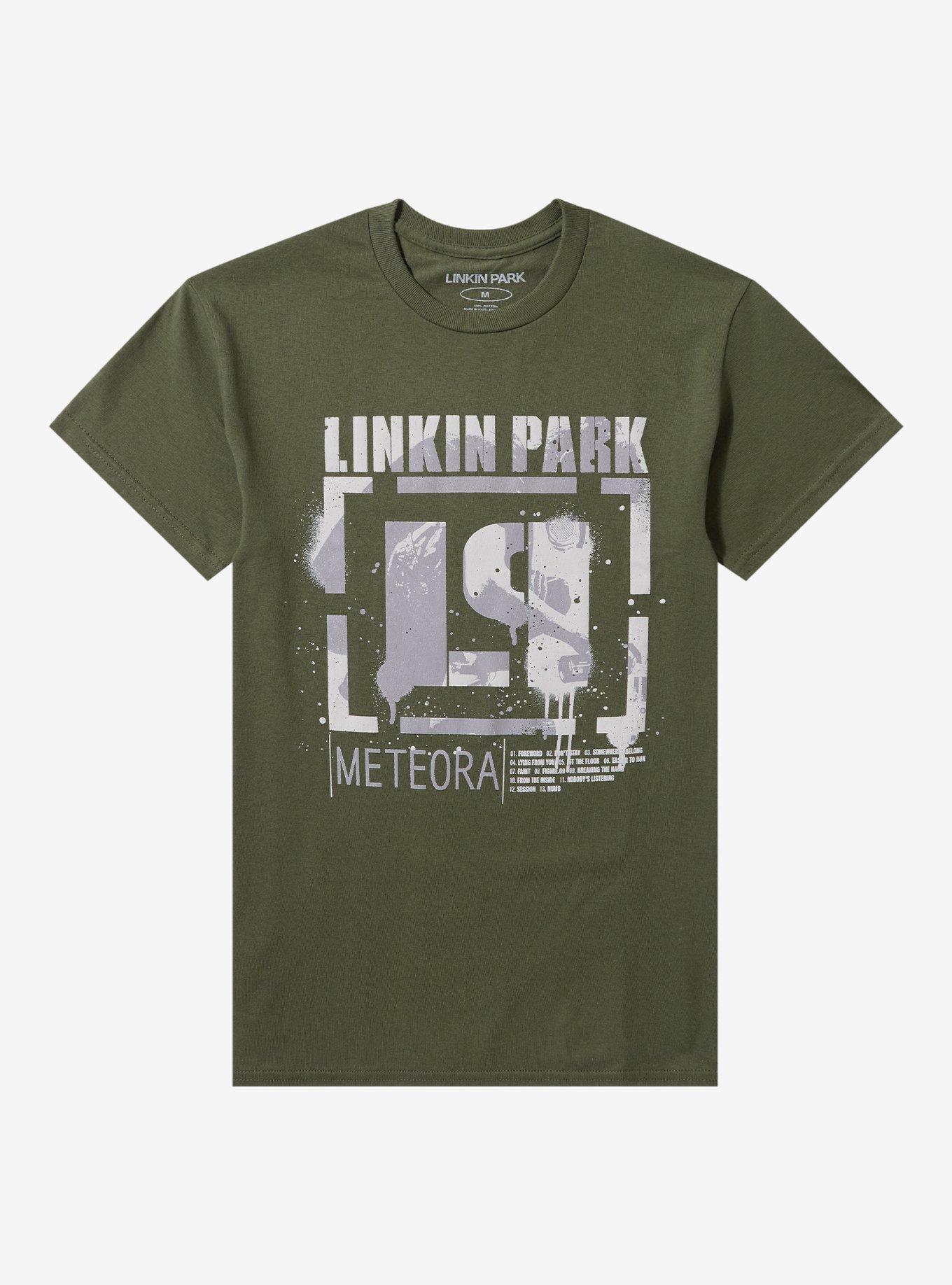 Linkin Park Meteora Tracklist Boyfriend Fit Girls T-Shirt, , hi-res