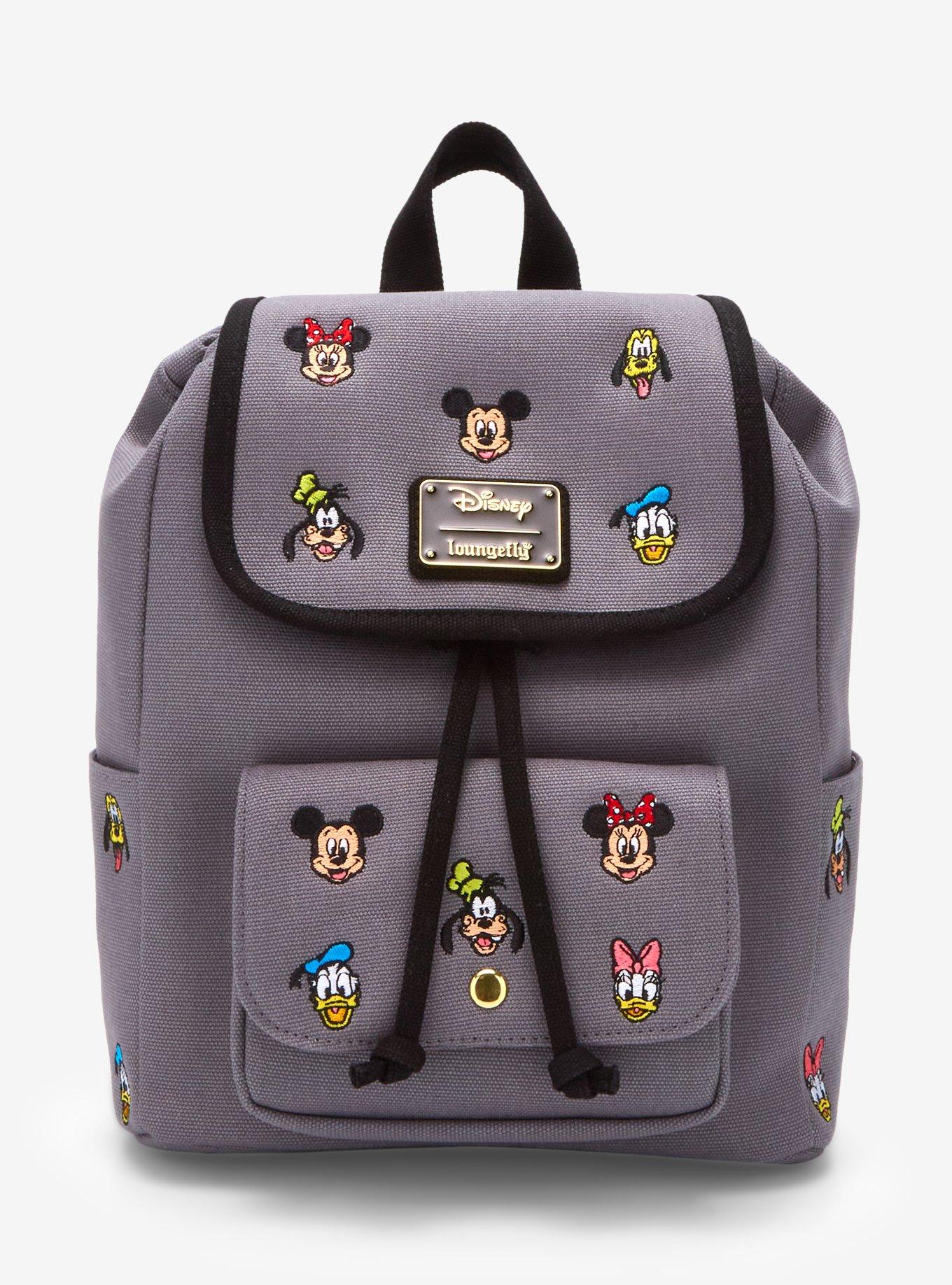 Loungefly Disney Mickey and Friends Embroidered Canvas Mini Backpack — BoxLunch Exclusive