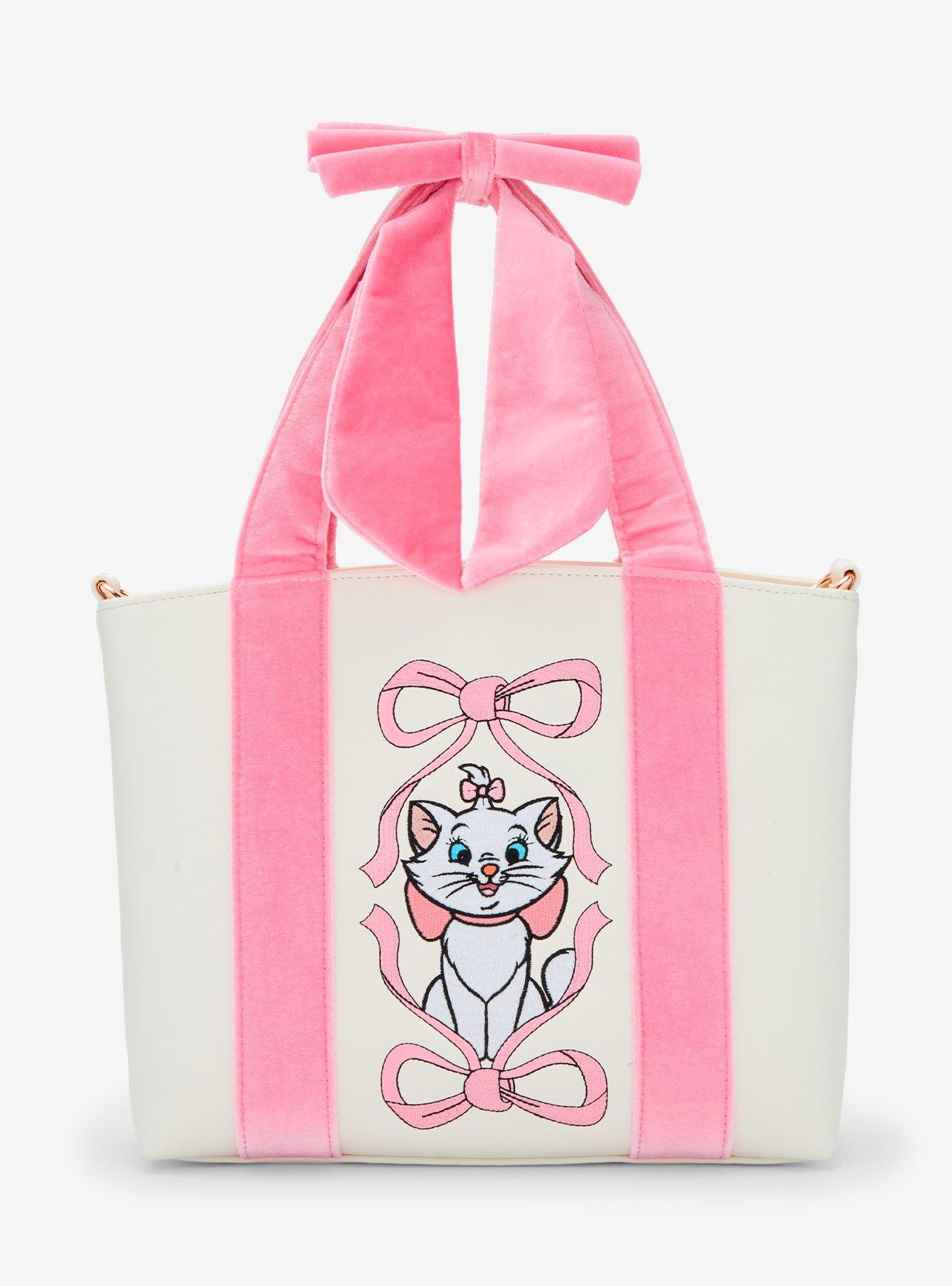 Loungefly Disney Aristocats Marie Velvet Bow Mini Backpack BoxLunch NWT Loungefly Disney The Aristocats Marie Velvet Bow Wallet  main image 4