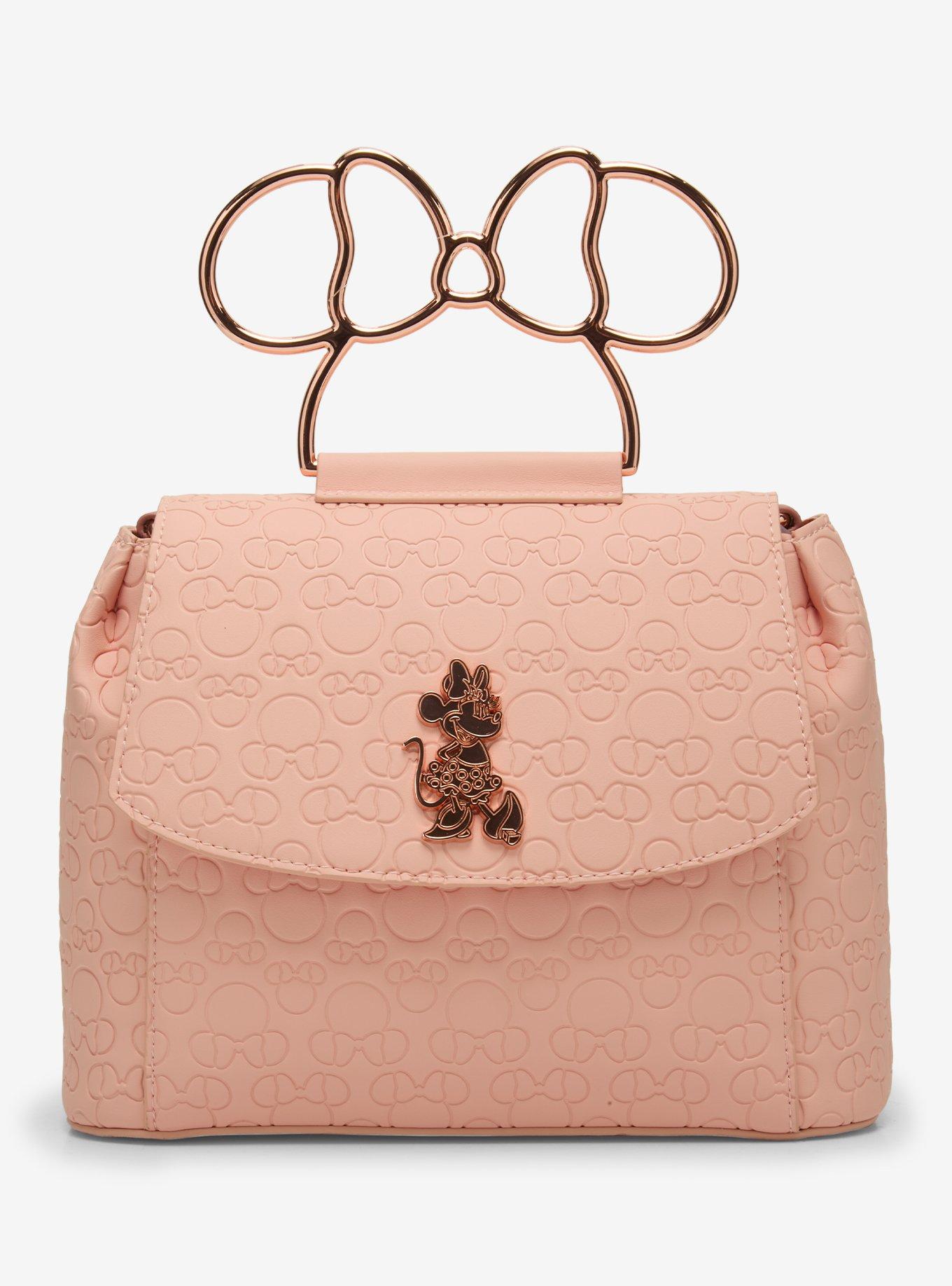 Loungefly Disney Minnie Mouse Embossed Blush Crossbody Bag - BoxLunch Exclusive