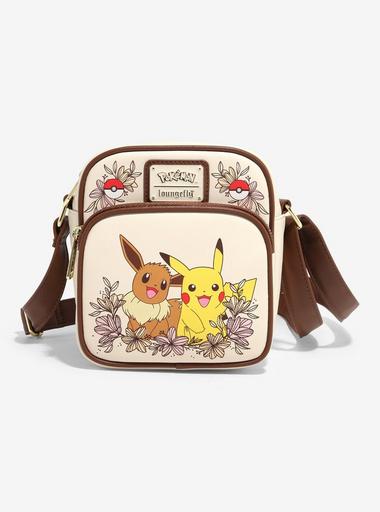 Loungefly Pokémon Pikachu & Eevee Floral Crossbody Bag