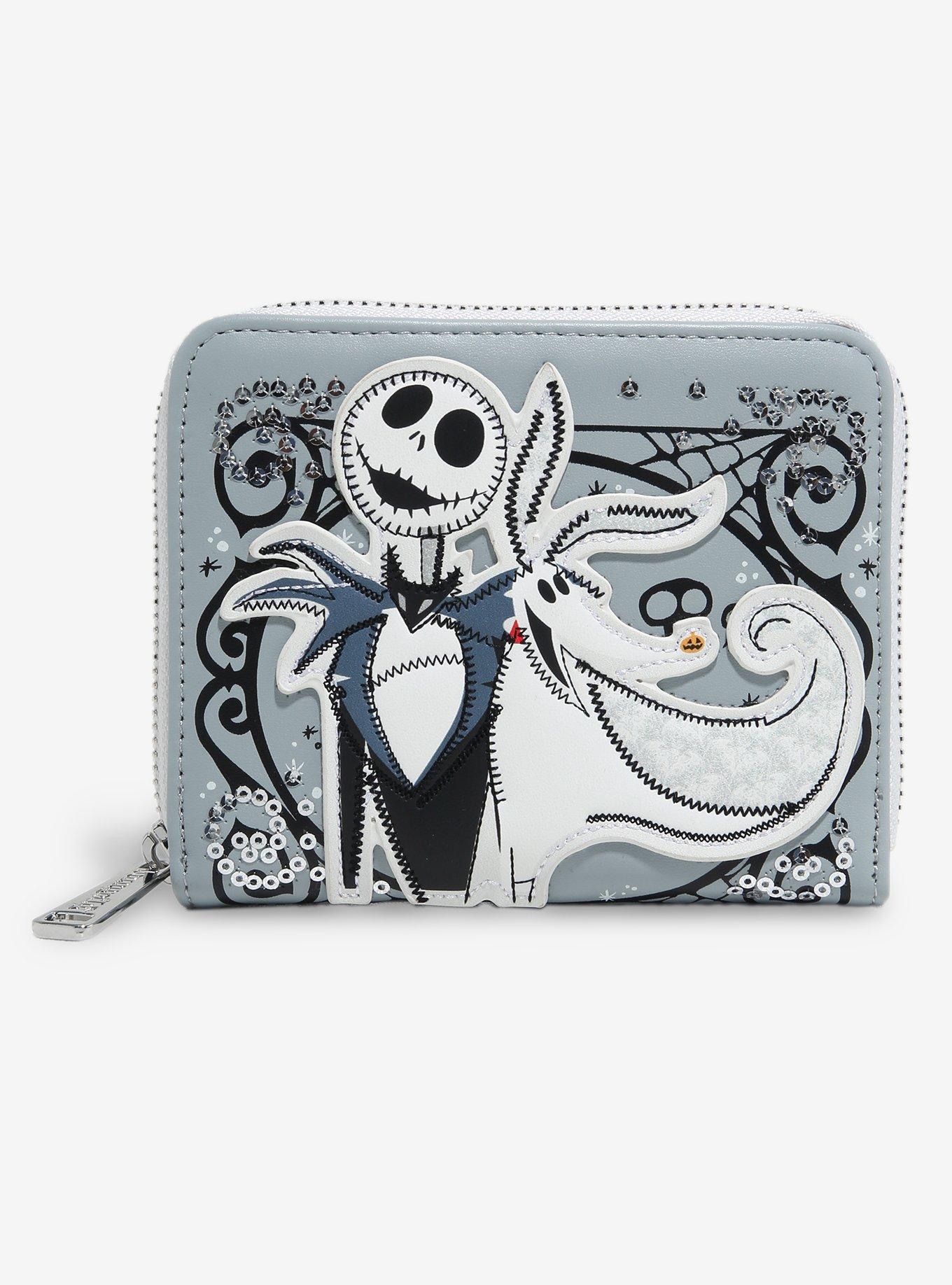 Loungefly Disney The Nightmare Before Christmas Jack & Zero Sequin Wallet — BoxLunch Exclusive, , hi-res