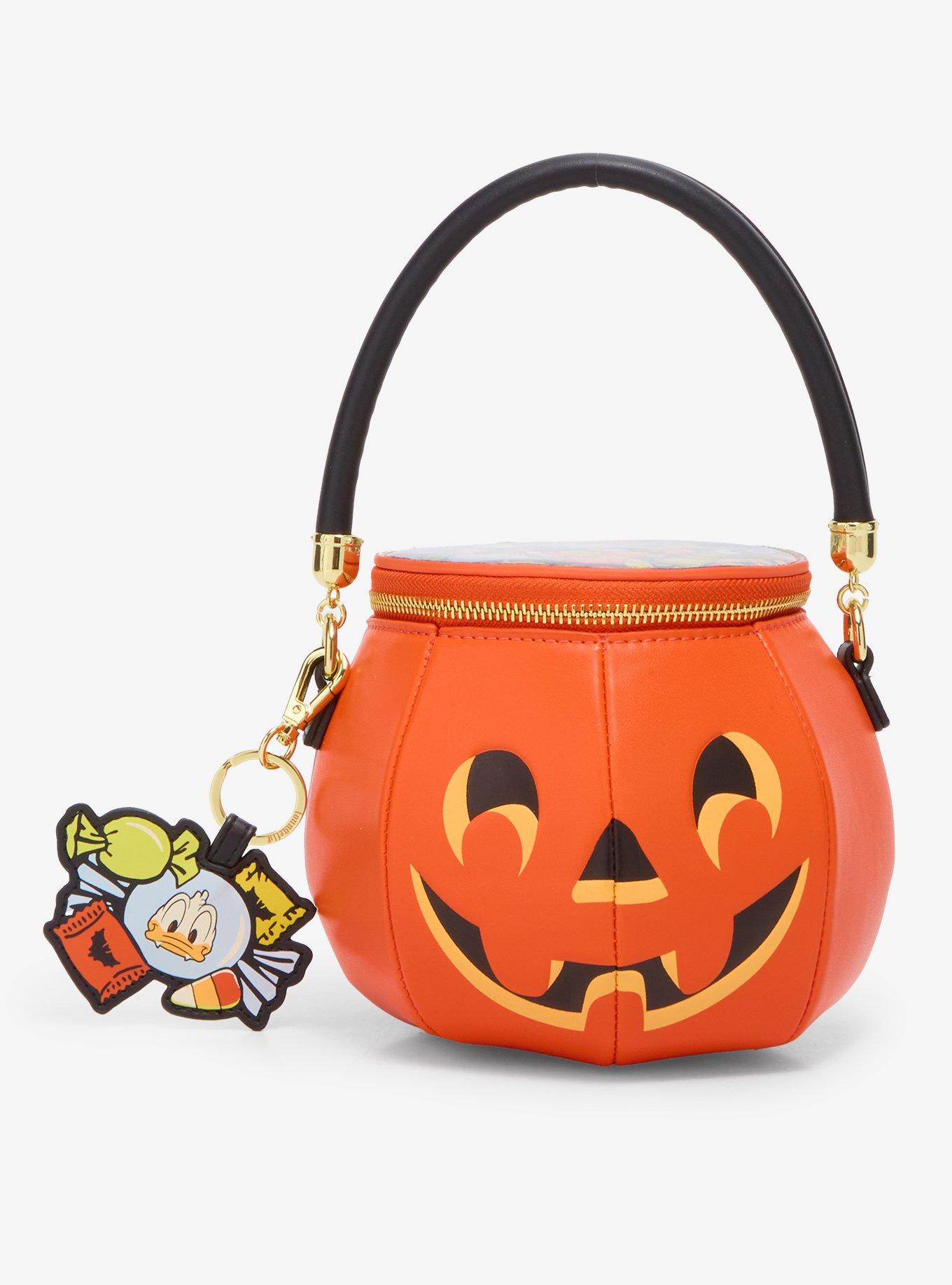 Loungefly Disney Donald Duck Devil Jack-o-Lantern Crossbody Bag — BoxLunch Exclusive, , hi-res