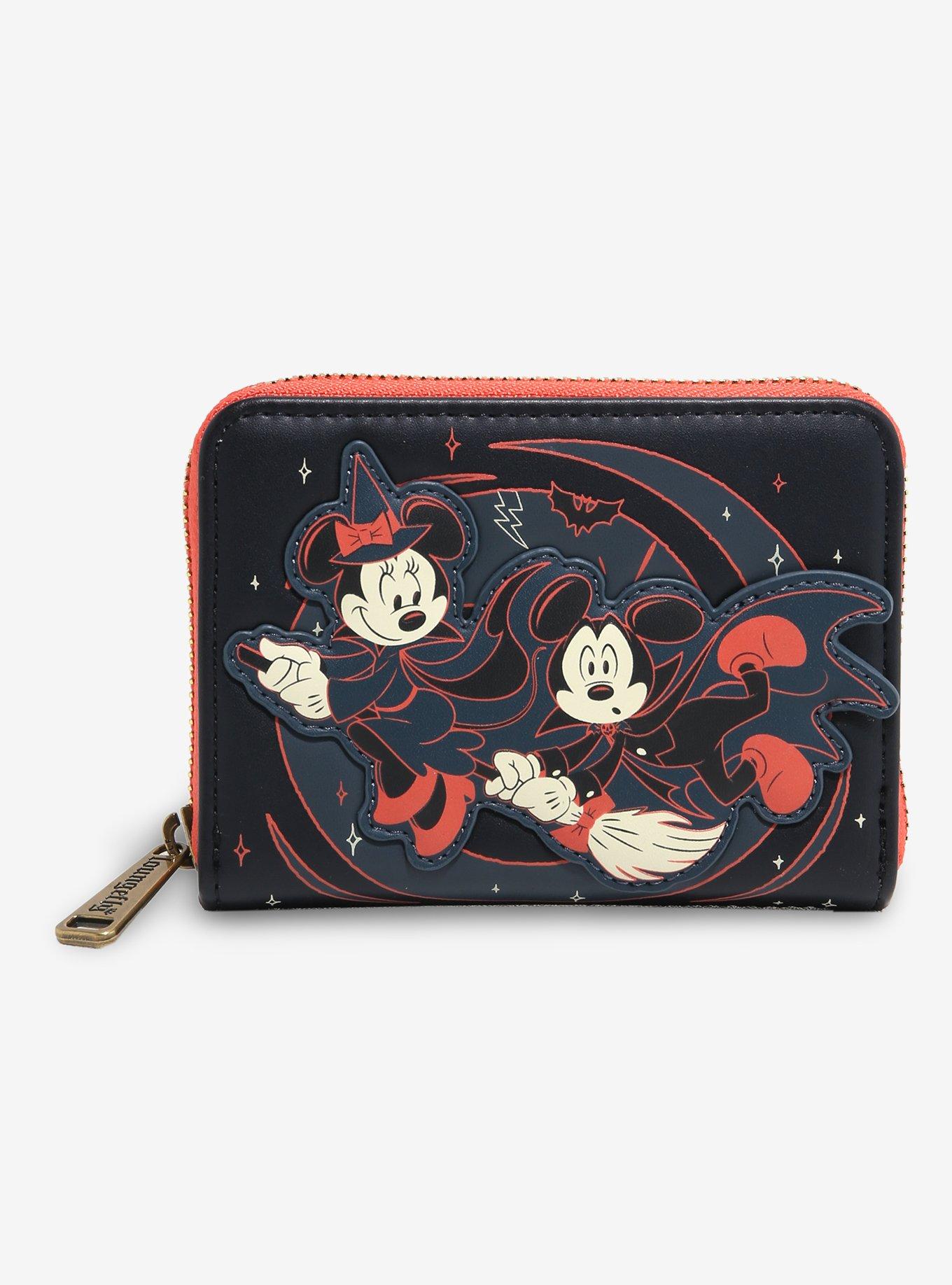 Loungefly Disney Mickey & Minnie Halloween Glow-in-the-Dark Wallet - BoxLunch Exclusive, , hi-res