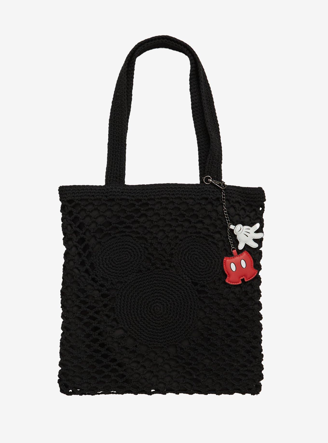 Disney Mickey Mouse Silhouette Crochet Tote Bag - BoxLunch Exclusive, , hi-res