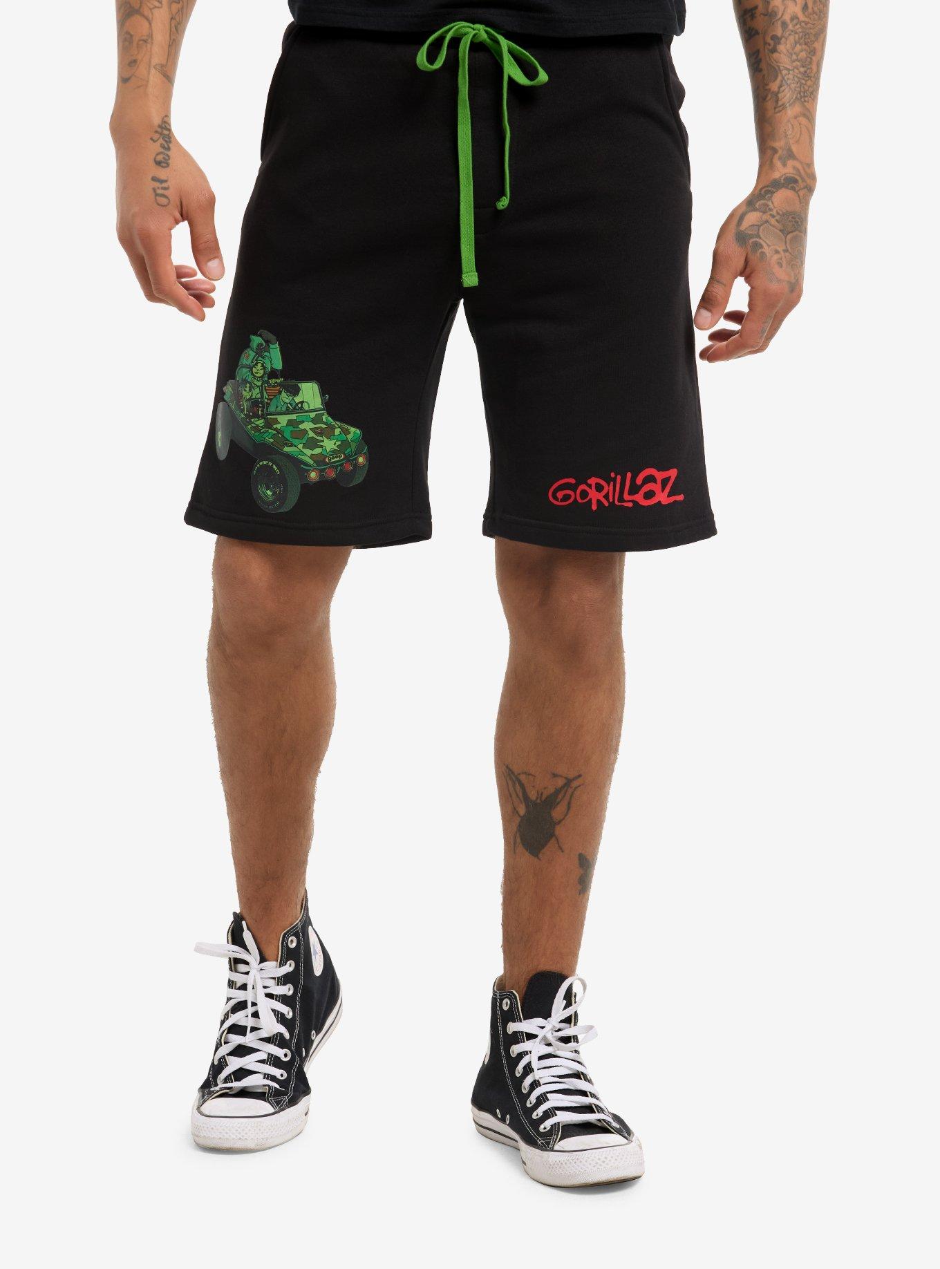 Gorillaz Geep Fleece Shorts | Hot Topic