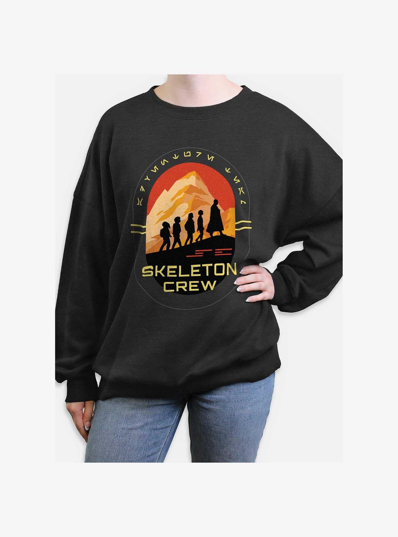 Skeleton Crew Group Silhouettes Womens Oversized Sweatshirt, , hi-res