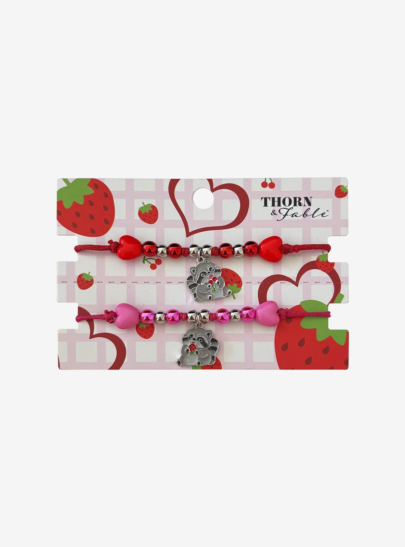 Thorn & Fable Hungry Raccoon Best Friend Cord Bracelet Set, , hi-res