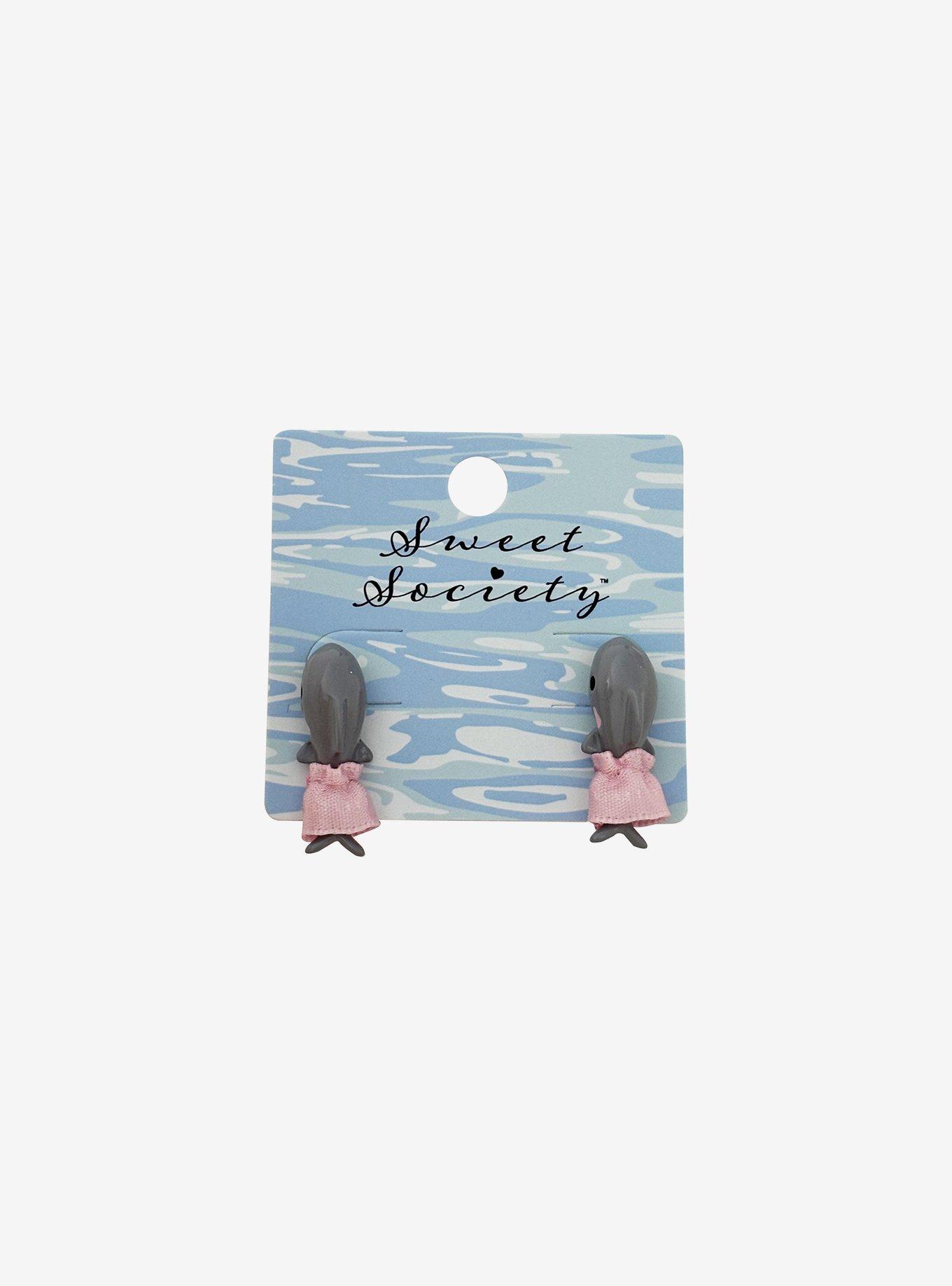 Sweet Society Coquette Shark Stud Earrings, , hi-res