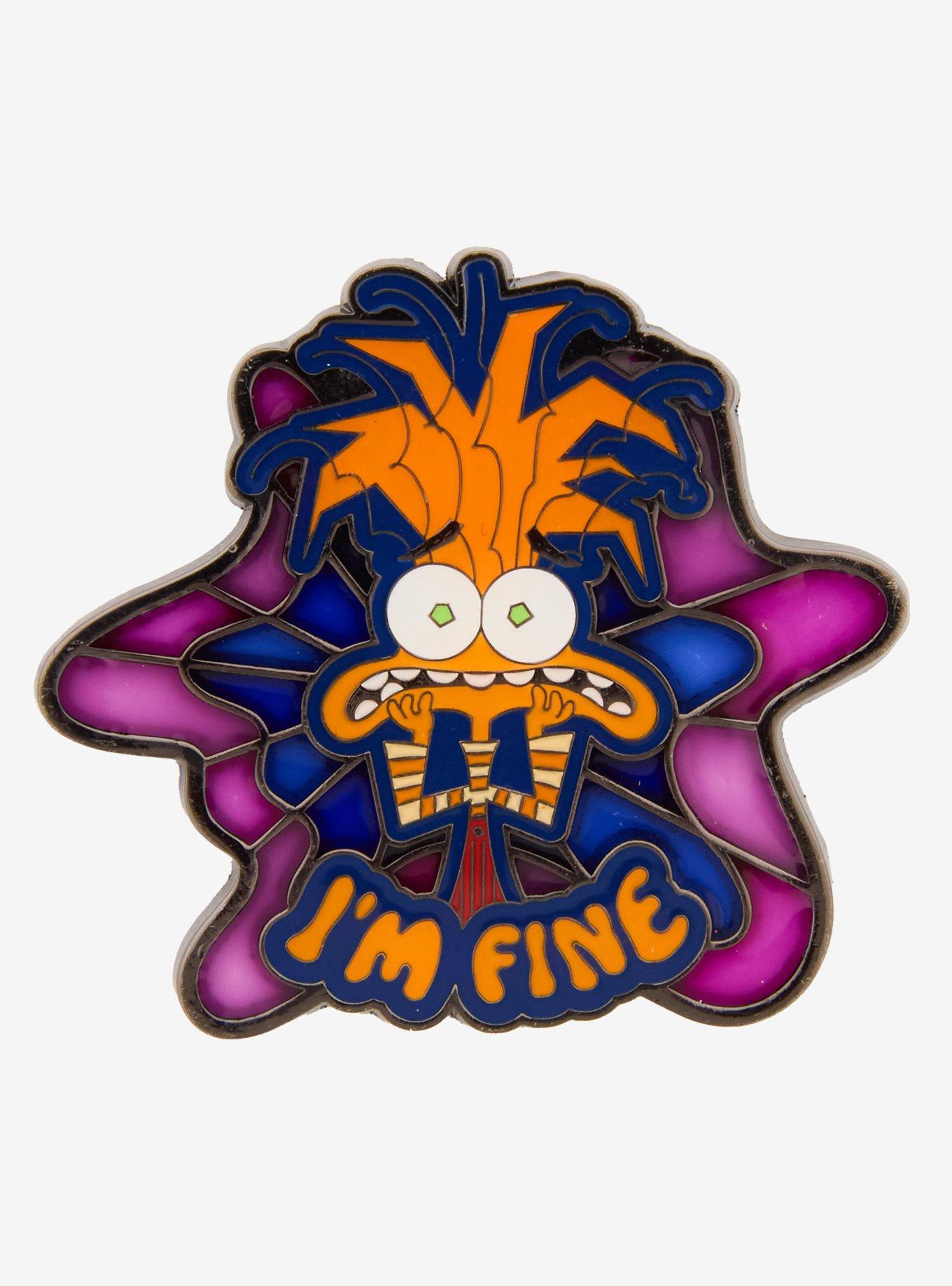 Loungefly Disney Pixar Inside Out 2 Anxiety Enamel Pin, , hi-res