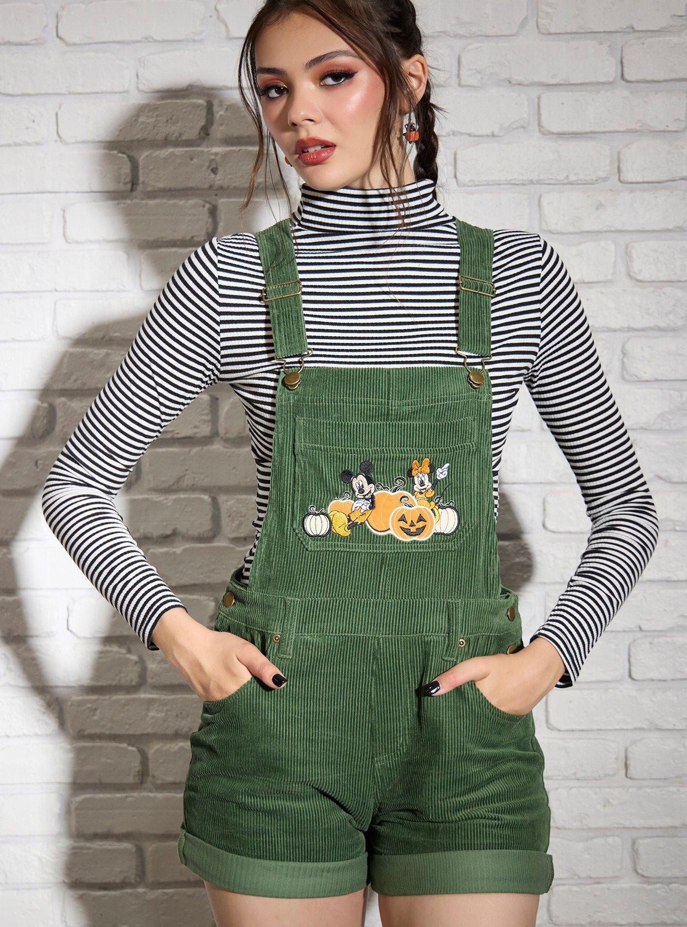 Her Universe Disney Mickey Mouse & Minnie Mouse Corduroy Shortalls