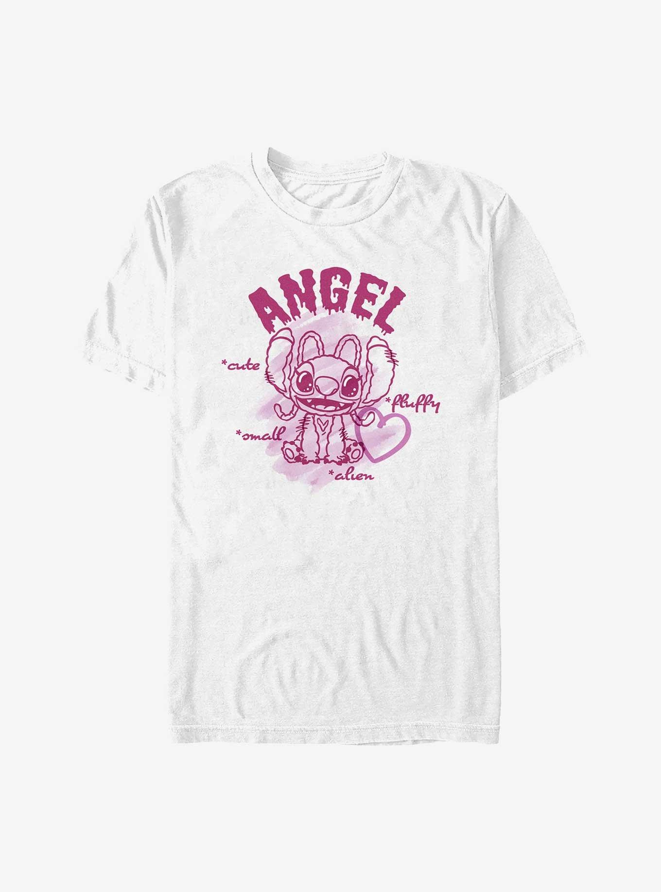 Disney Lilo & Stitch Angel Small Fluffy Cute Alien T-Shirt, , hi-res