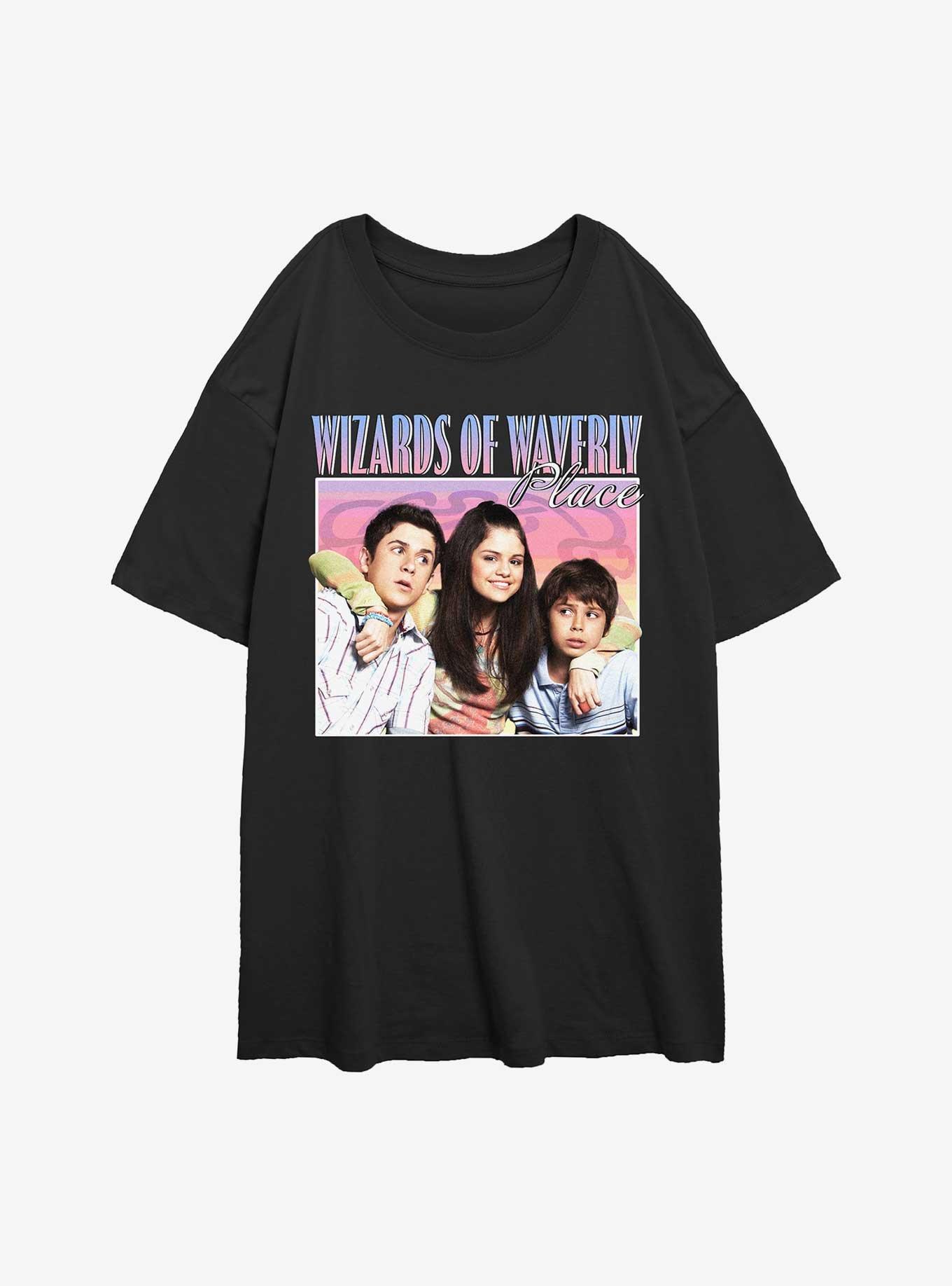Disney Wizards Of Waverly Place Sibling Love Girls Oversized T-Shirt, BLACK, hi-res