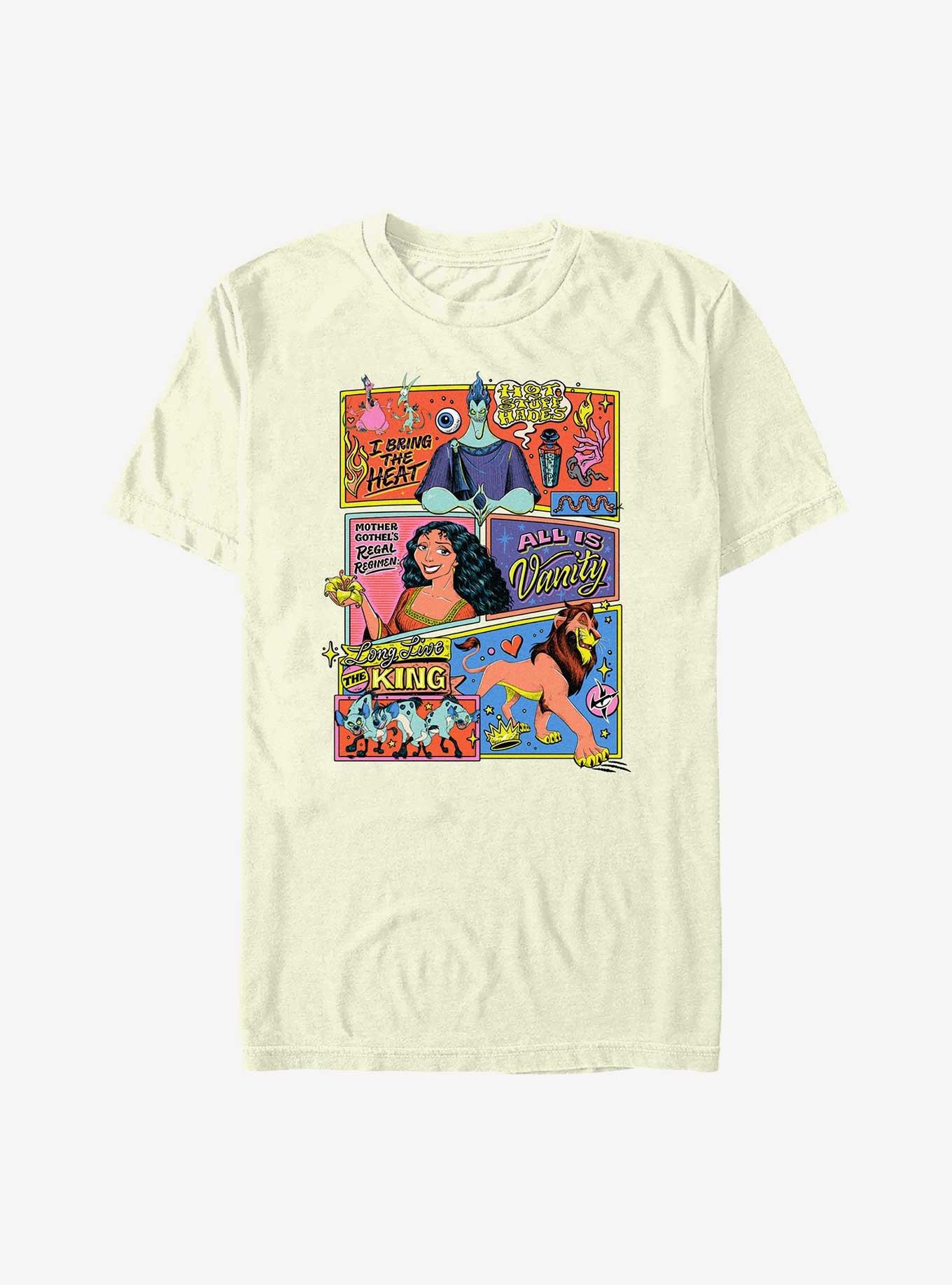 Disney Villains Collage Villains T-Shirt, NATURAL, hi-res