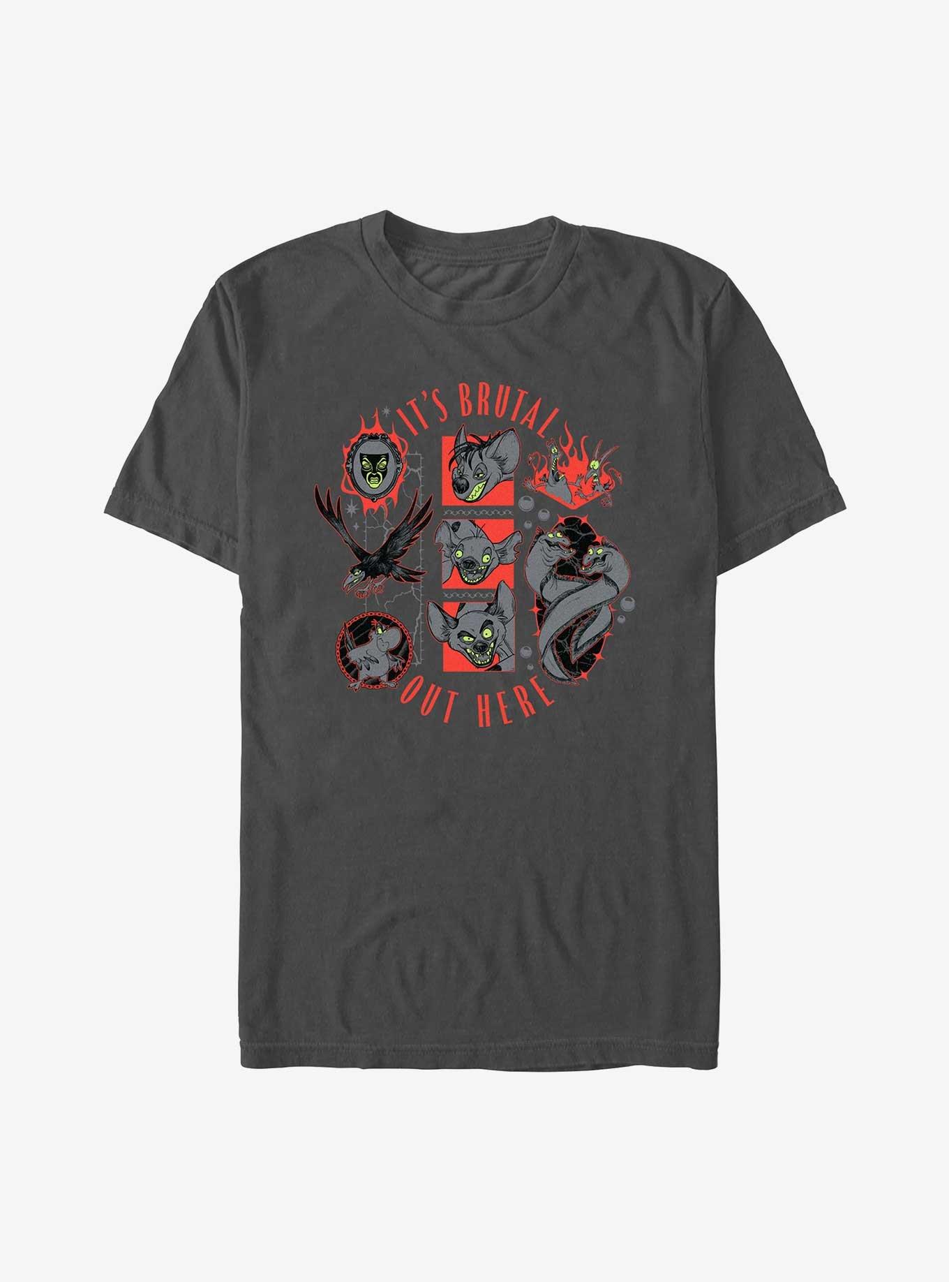 Disney Villains Brutal Out There T-Shirt, CHARCOAL, hi-res