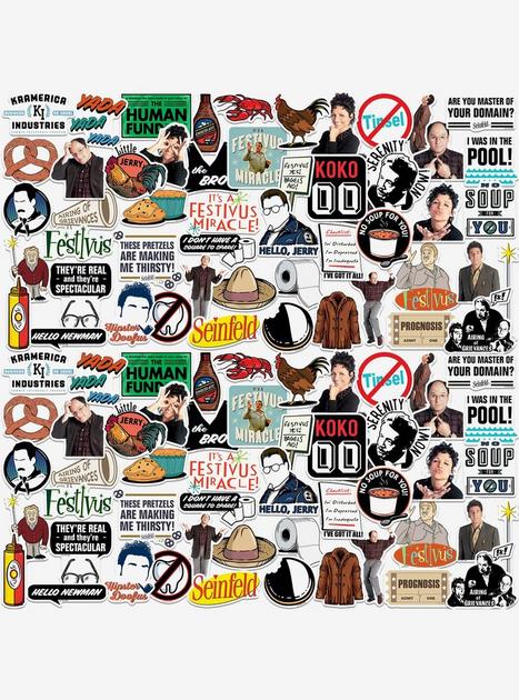 Seinfeld 2nd Variety 100ct Vinyl Stickers Variety Pack | Hot Topic