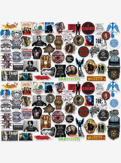 Supernatural 100ct Vinyl Stickers Variety Pack | Hot Topic