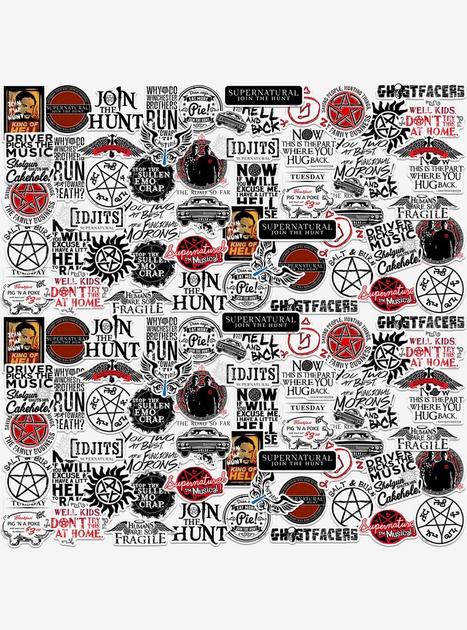 Supernatural Limited Color 100ct Vinyl Stickers Variety Pack | Hot Topic