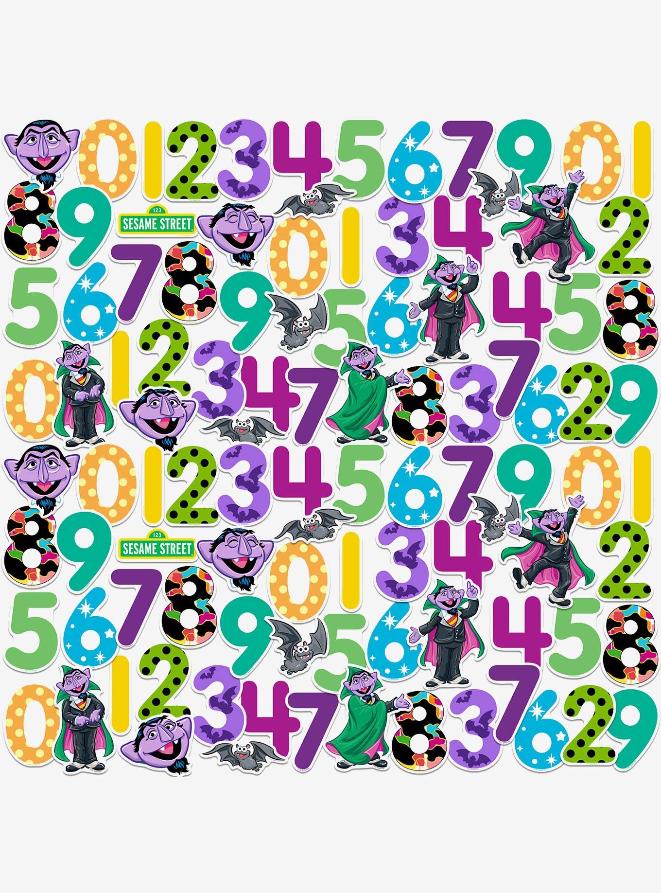 Sesame Street Count Von Count Numbers 100ct Vinyl Stickers Variety Pack, , hi-res