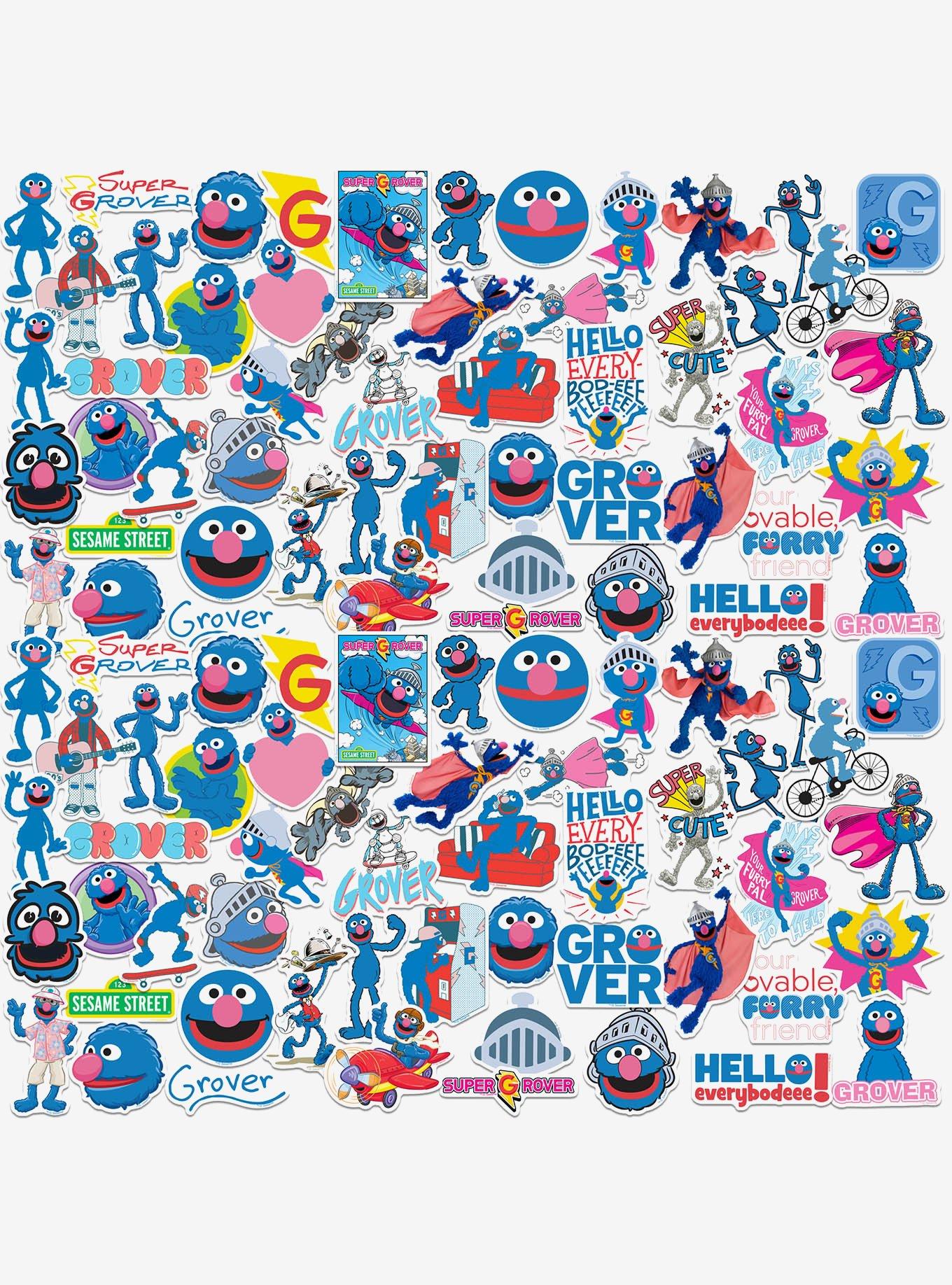 Sesame Street Grover 100ct Vinyl Stickers Variety Pack, , hi-res