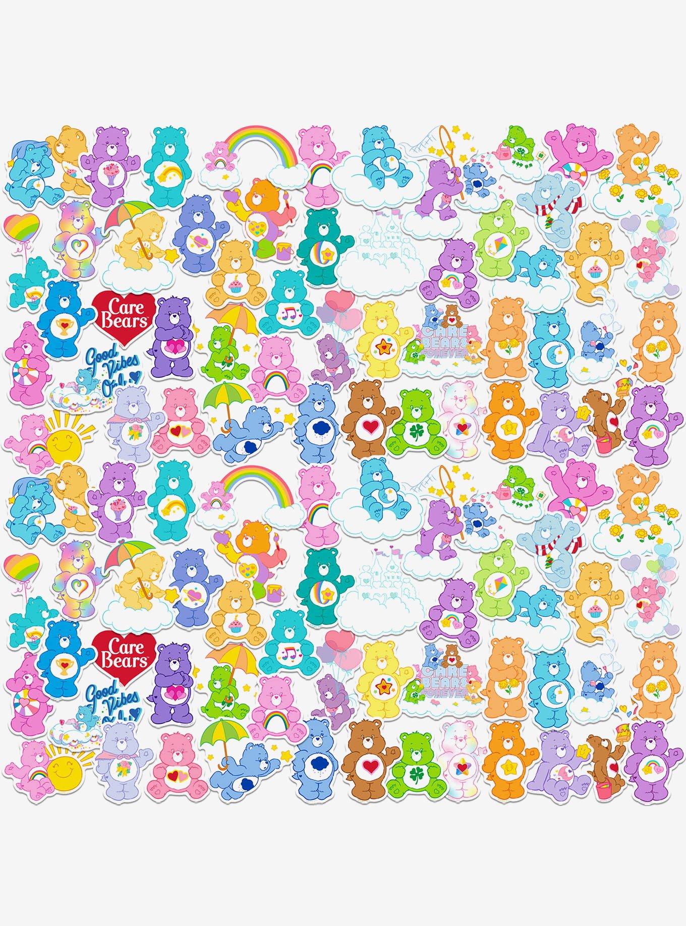 Care Bears Classic 100ct Vinyl Stickers Variety Pack, , hi-res