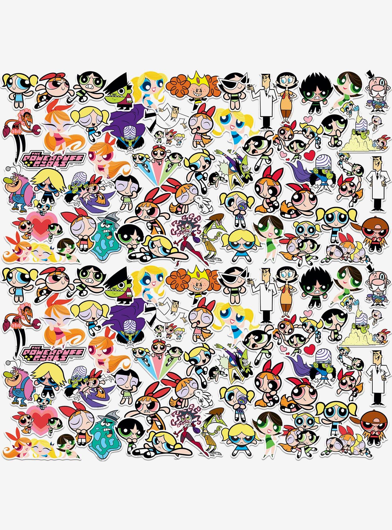 Powerpuff Girls Character 100ct Vinyl Stickers Variety Pack, , hi-res