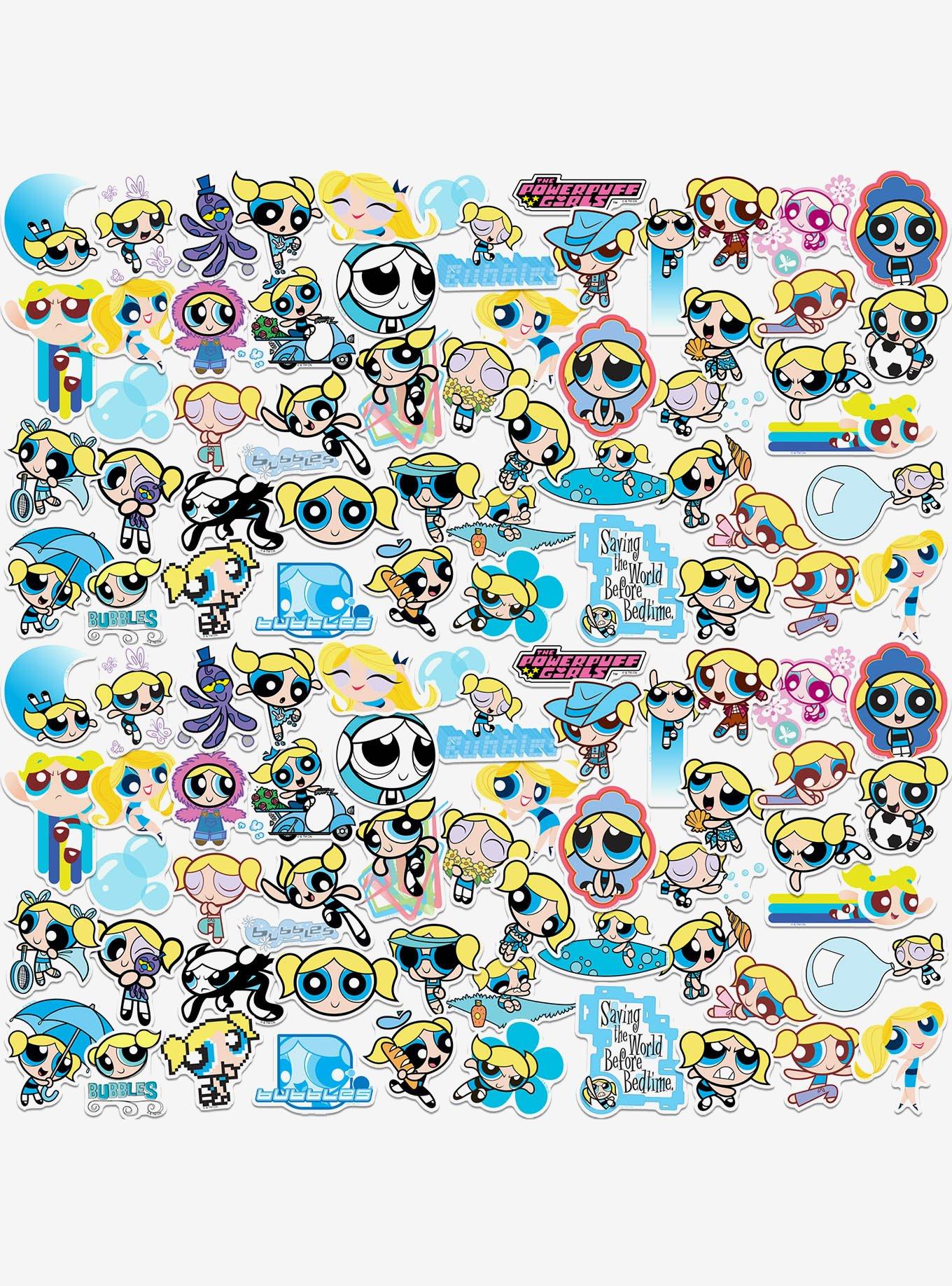 Powerpuff Girls Bubbles 100ct Vinyl Stickers Variety Pack, , hi-res