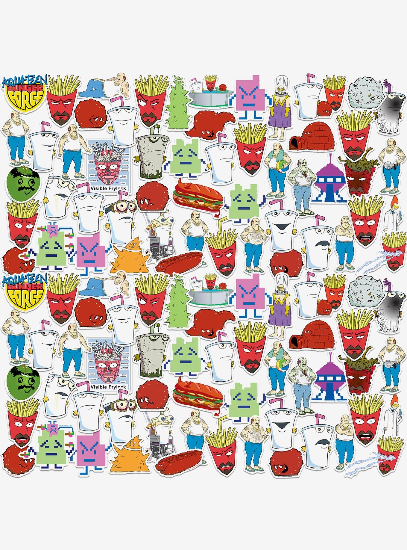 Aqua Teen Hunger Force Character 100ct Vinyl Stickers Variety Pack, , hi-res