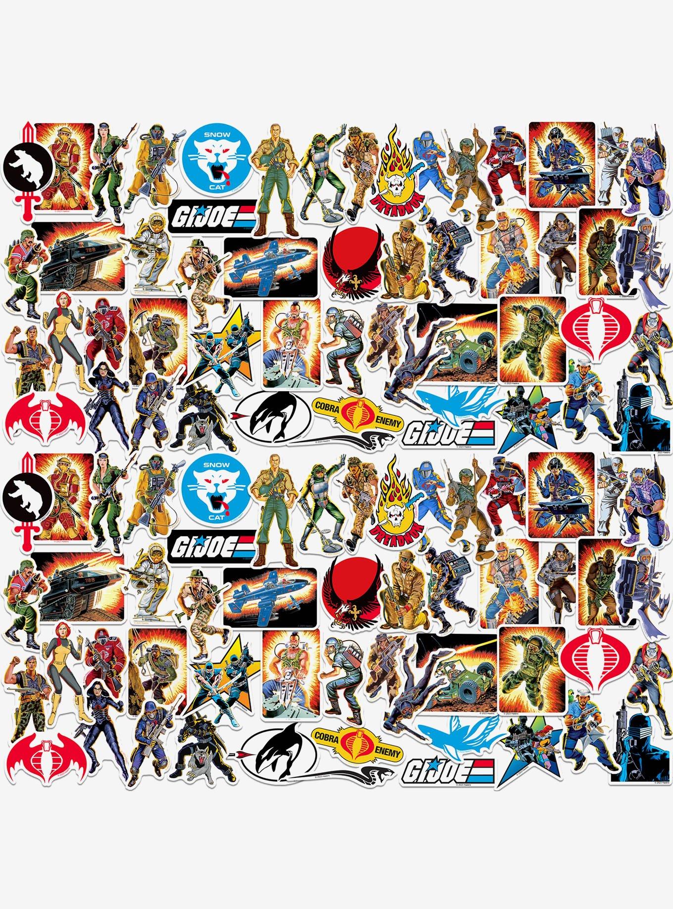 G.I. Joe Retro 100ct Vinyl Stickers Variety Pack, , hi-res