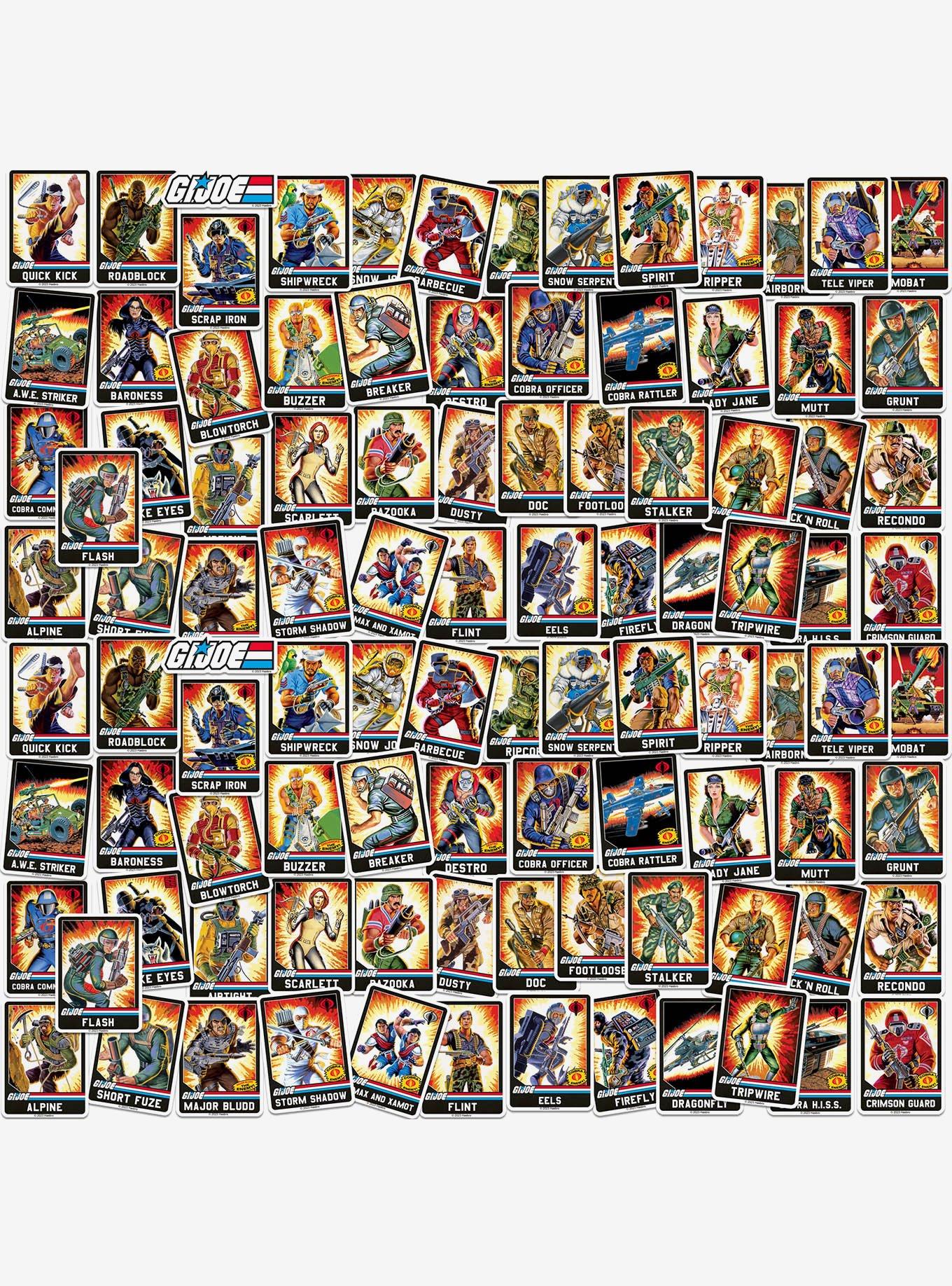 G.I. Joe Retro Card 100ct Vinyl Stickers Variety Pack, , hi-res