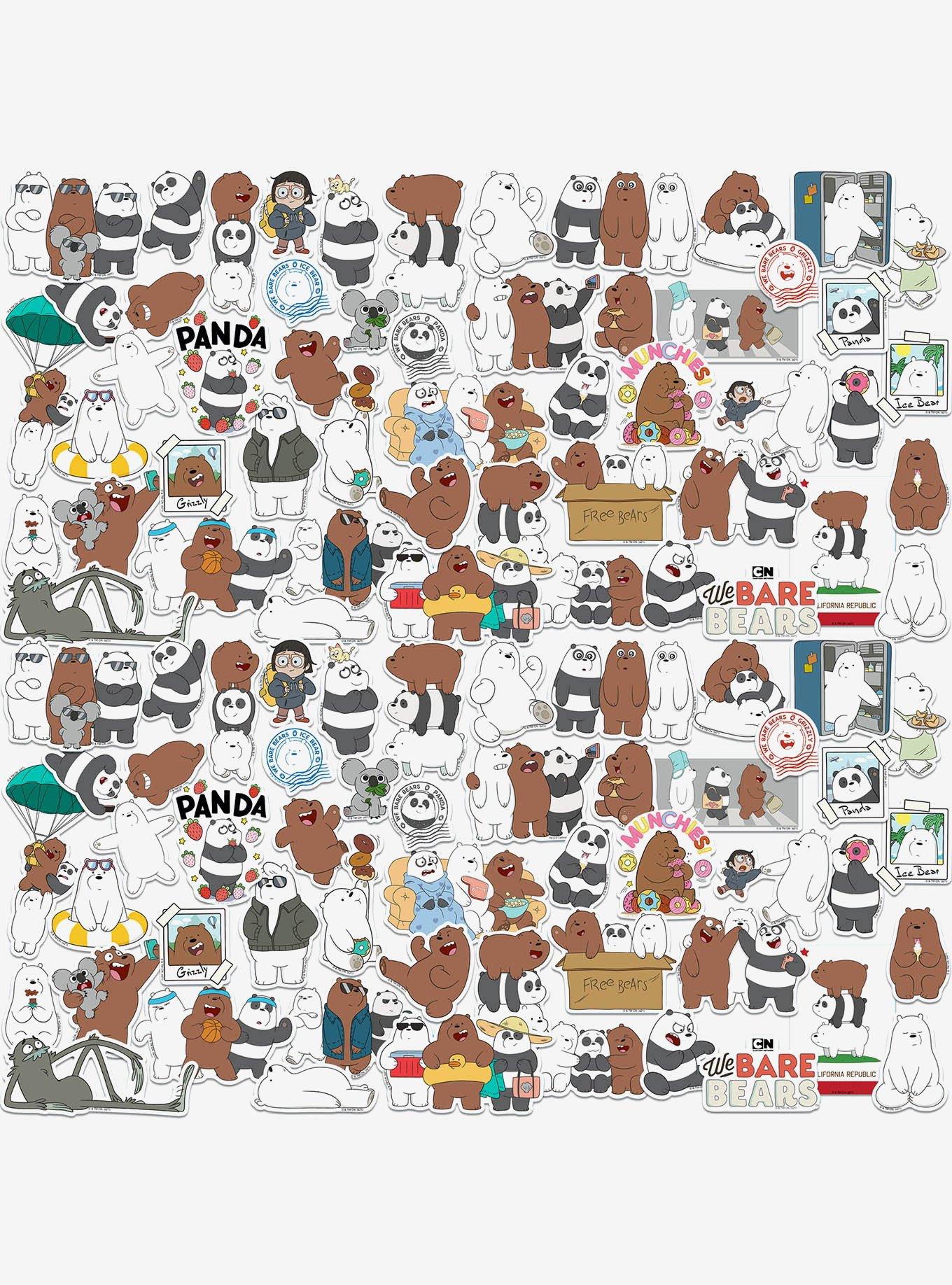 We Bare Bears 100ct Vinyl Stickers Variety Pack, , hi-res