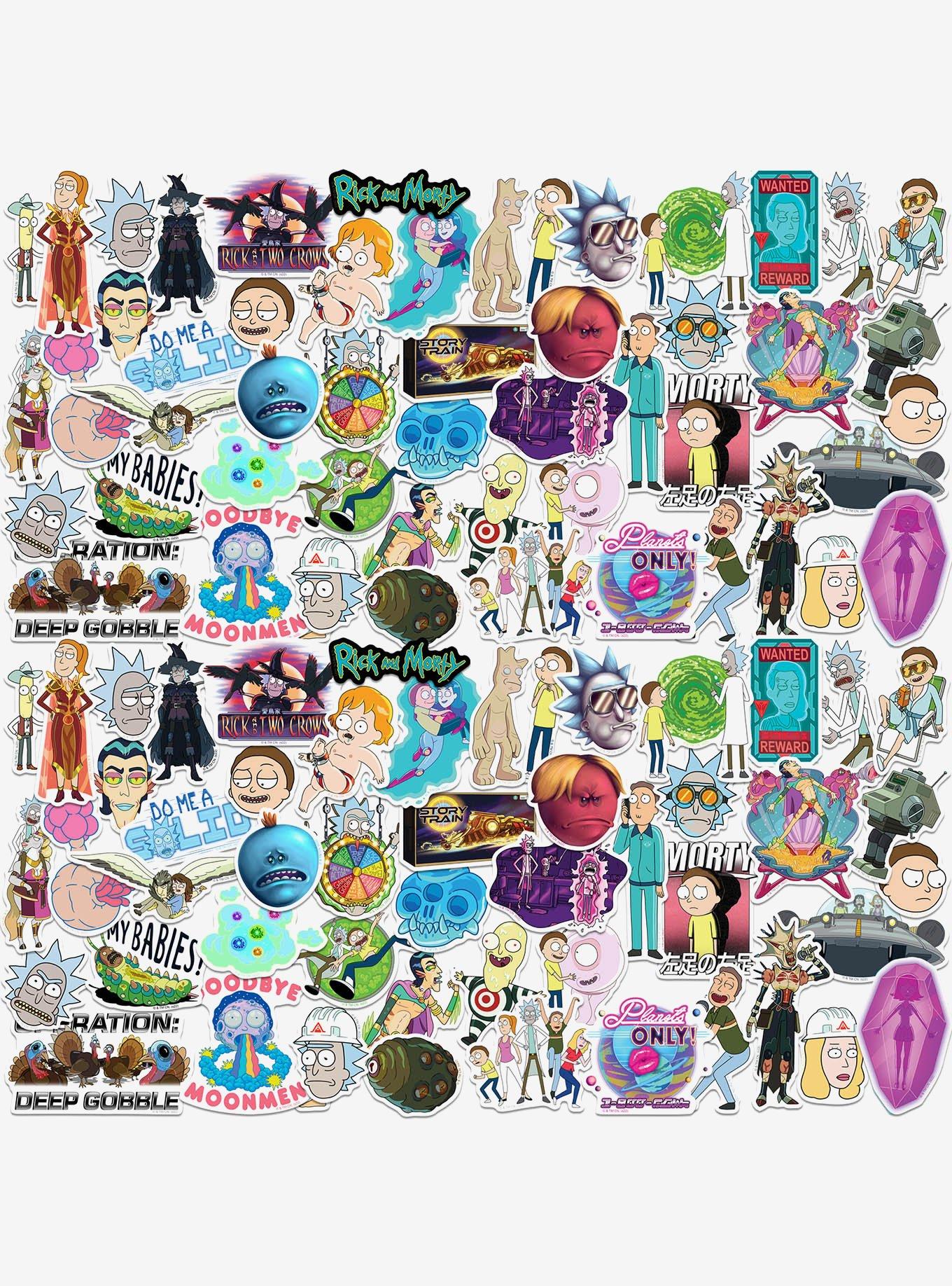 Rick and Morty 2Nd Variety 100ct Vinyl Stickers Variety Pack, , hi-res