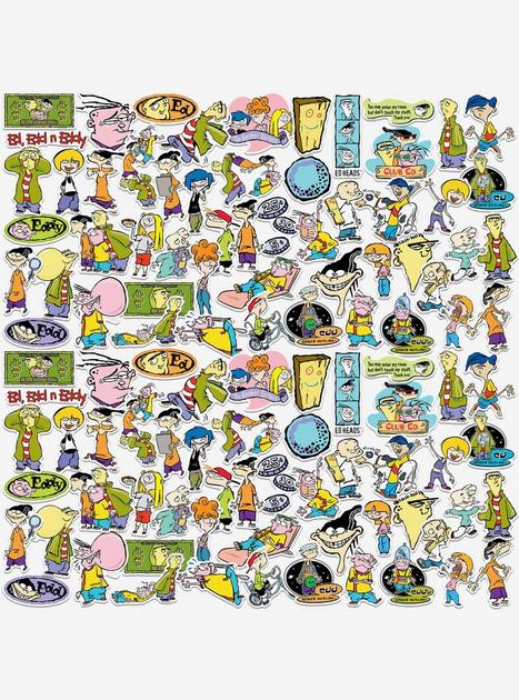Ed Edd N Eddy 100ct Vinyl Stickers Variety Pack | Hot Topic
