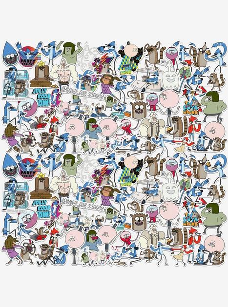 Regular Show 100ct Vinyl Stickers Variety Pack | Hot Topic