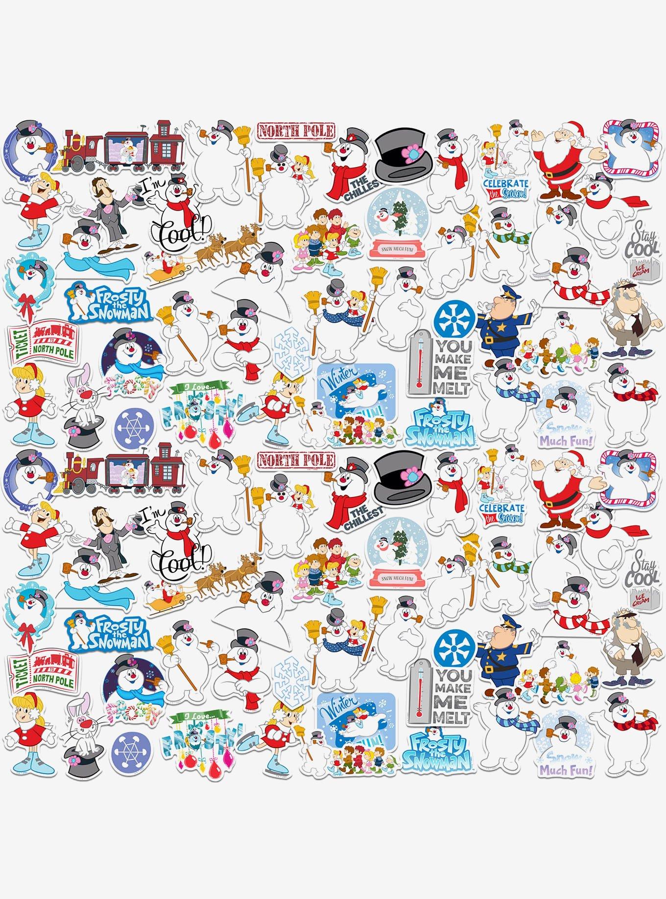 Frosty the Snowman 100ct Vinyl Stickers Variety Pack, , hi-res