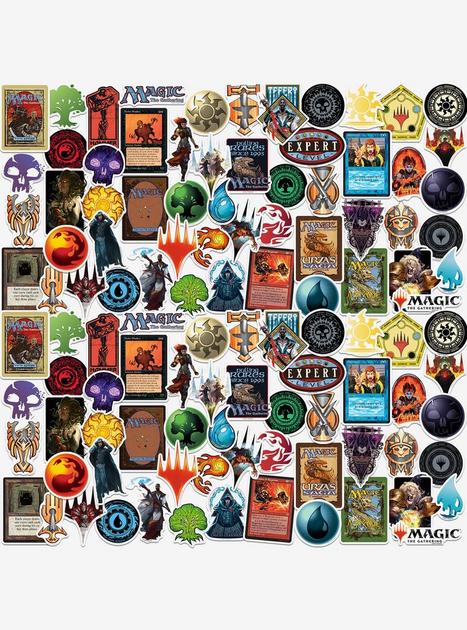 sticker cards mtg Pack of 2 3" Stickers - Arena Gathering The Geek Modern Funny Nerd Magic Graphic Magic: The Gathering's Unfinity Introduces
