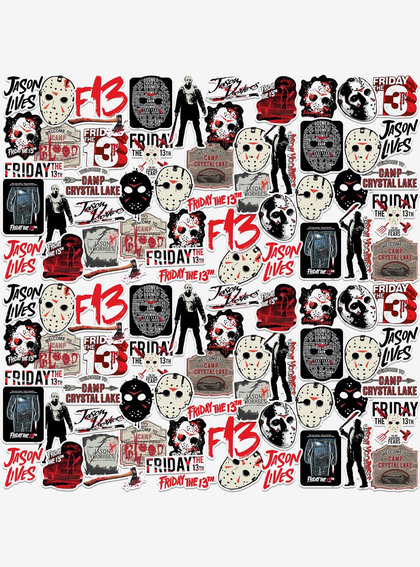 Friday the 13th 100ct Vinyl Stickers Variety Pack, , hi-res