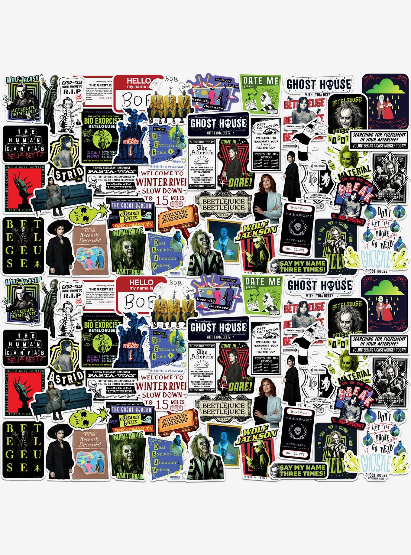 Beetlejuice Beetlejuice 100ct Vinyl Stickers Variety Pack, , hi-res