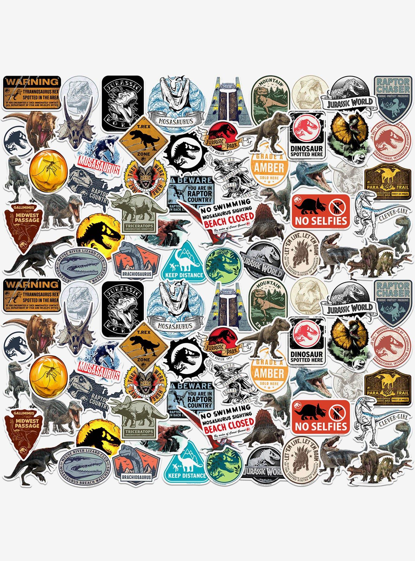 Jurassic World 100ct Vinyl Stickers Variety Pack, , hi-res