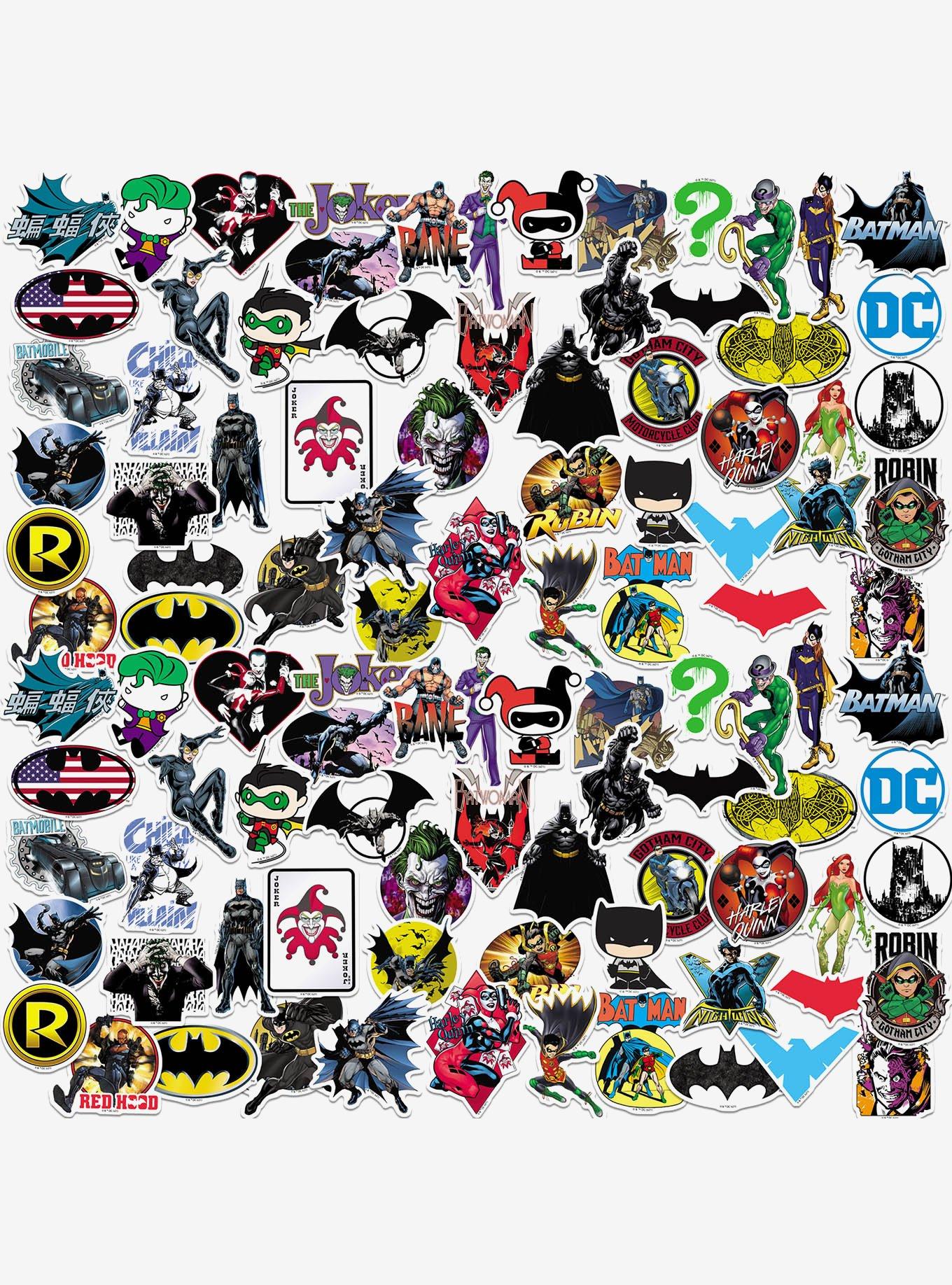 DC Comics Batman 100ct Vinyl Stickers Variety Pack, , hi-res