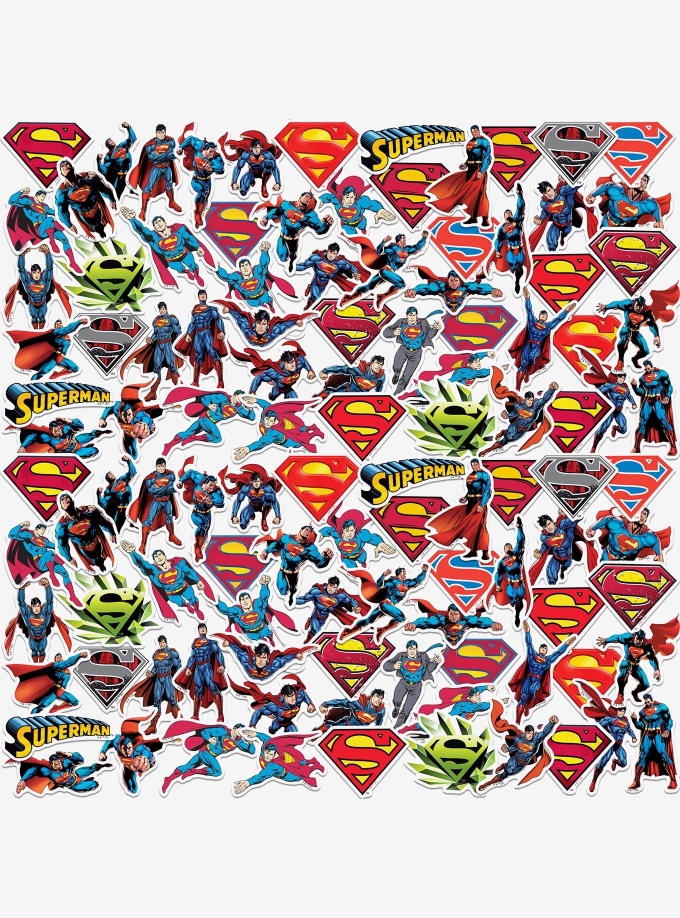 DC Comics Superman Character Poses 100ct Vinyl Stickers Variety Pack, , hi-res