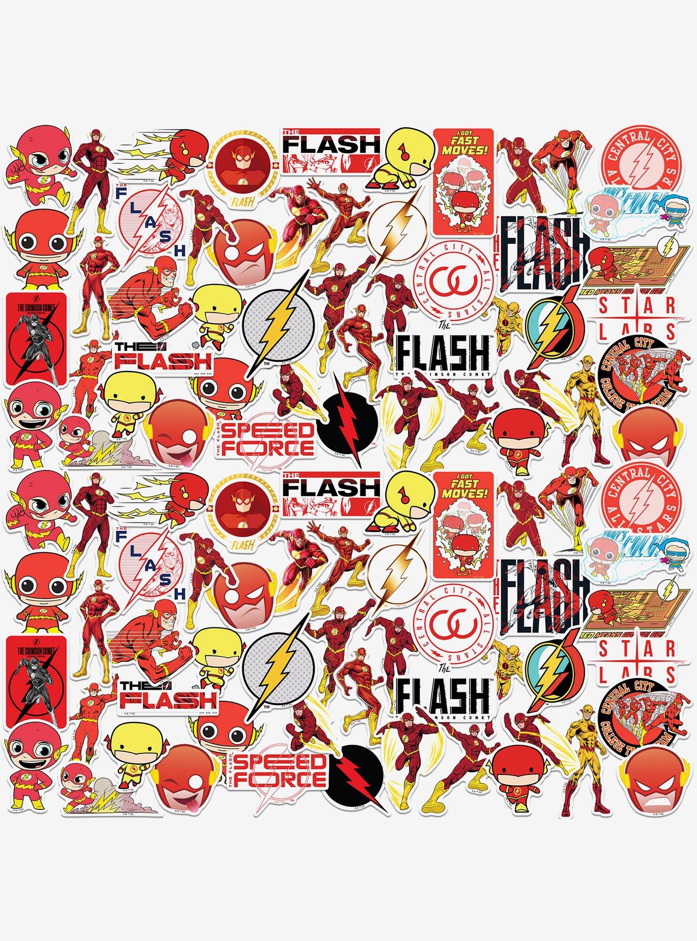 DC Comics The Flash Variety 100ct Vinyl Stickers Variety Pack, , hi-res