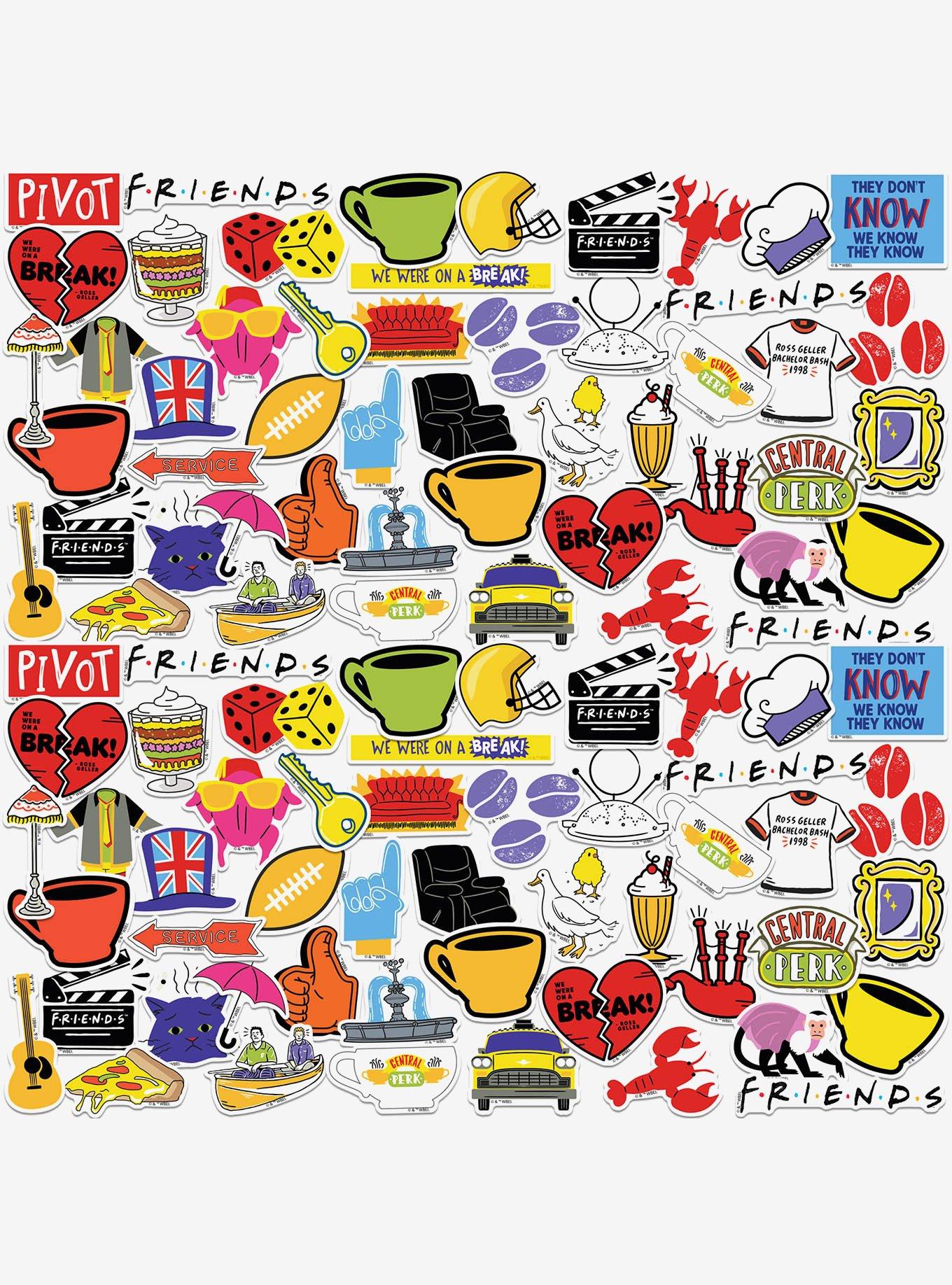 Friends Iconic 100ct Vinyl Stickers Variety Pack, , hi-res