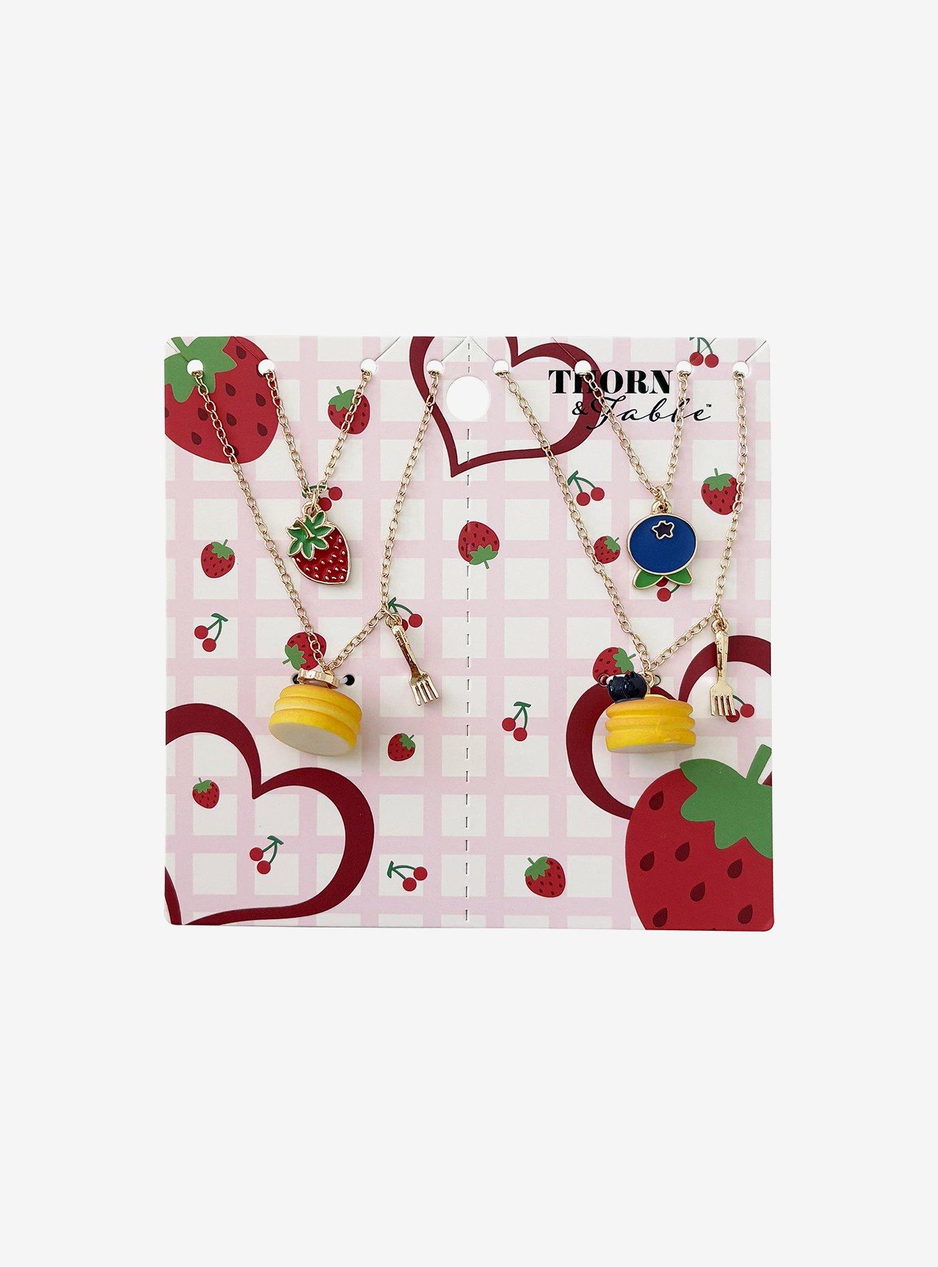 Thorn & Fable Berry Pancake Best Friend Necklace Set, , hi-res