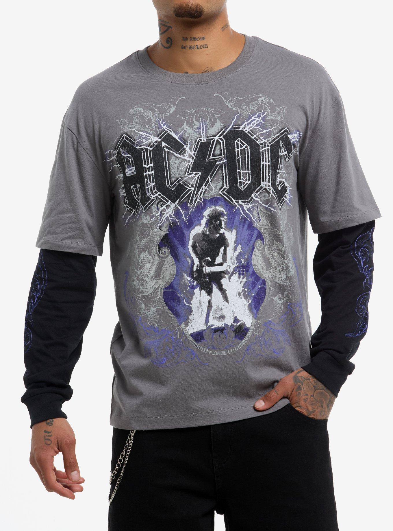 AC/DC Filigree Long-Sleeve T-Shirt | Hot Topic