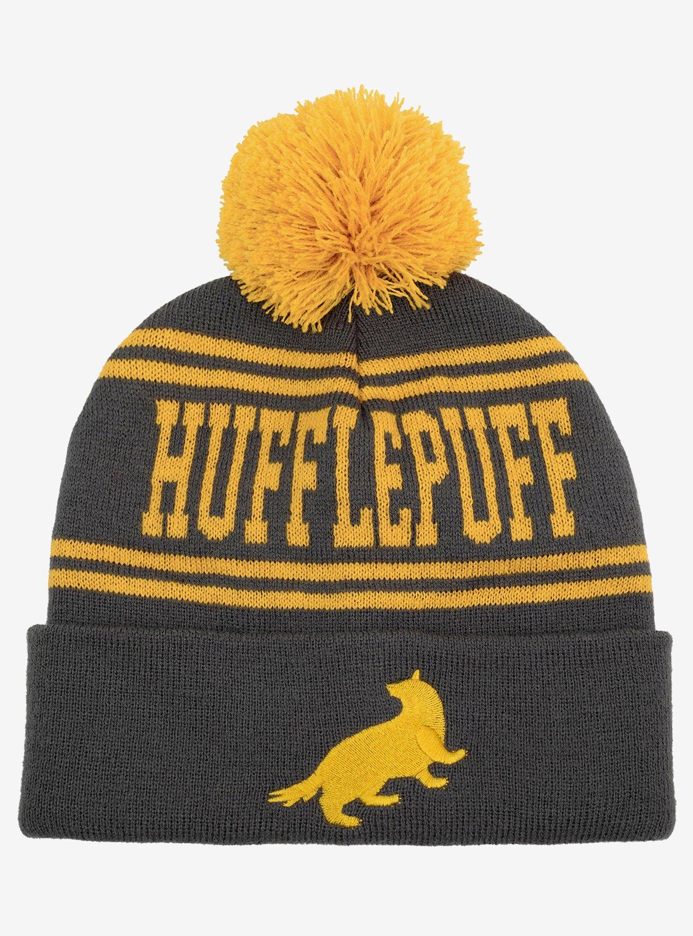 Harry Potter Hufflepuff Pom Knit Beanie, , hi-res